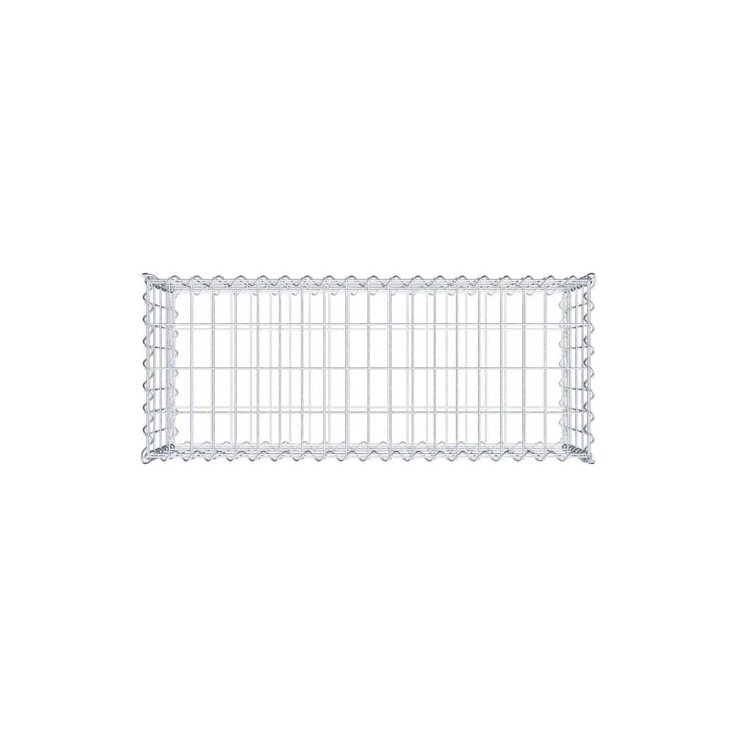 Gabbione 100 cm x 40 cm x 40 cm (L x H x P), maglia 5 cm x 10 cm, spirale