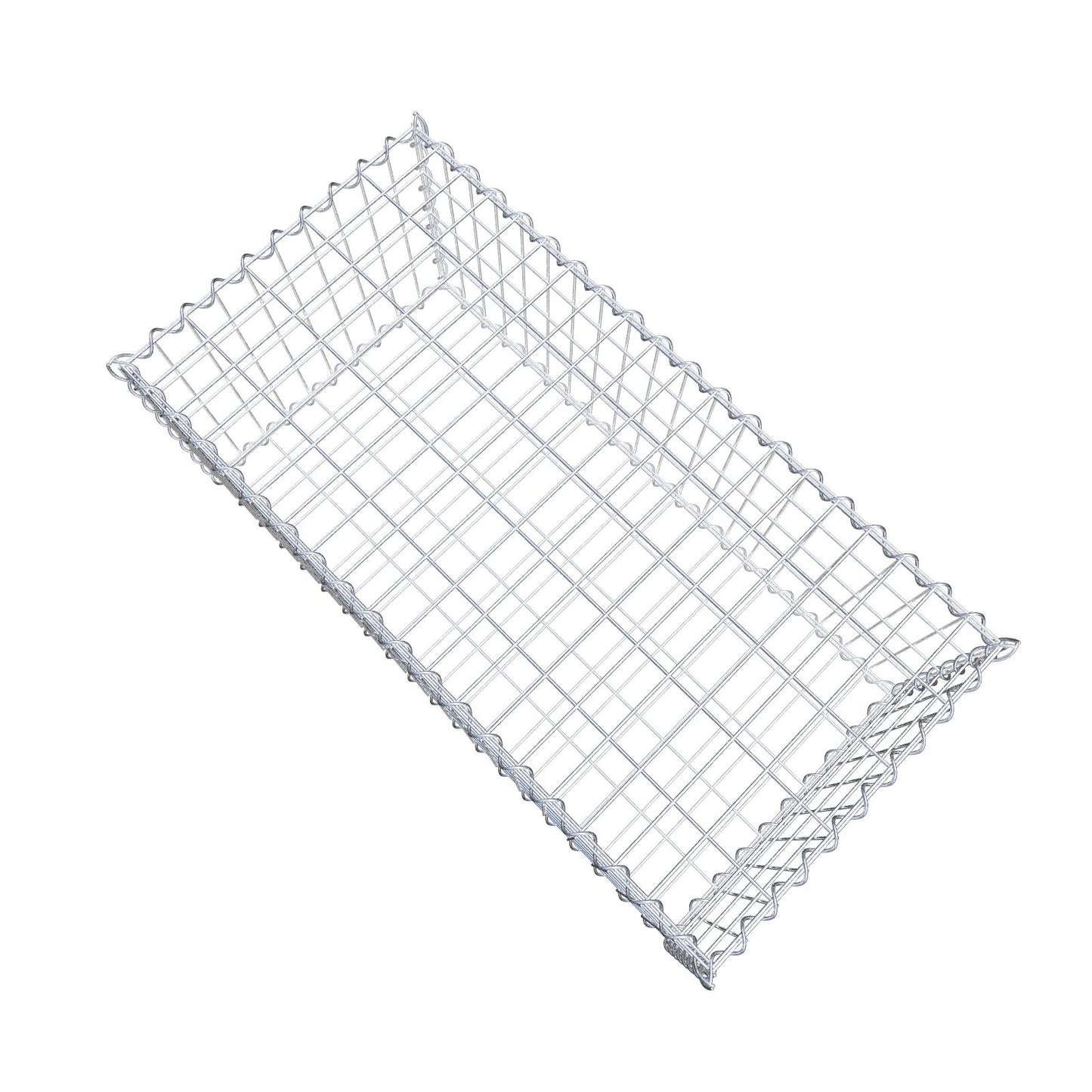 Gabbione 100 cm x 40 cm x 50 cm (L x H x P), maglia 5 cm x 10 cm, spirale