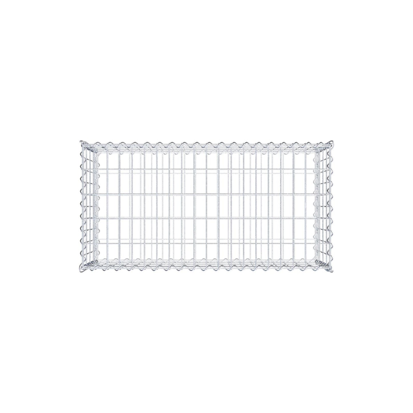 Gabbione 100 cm x 40 cm x 50 cm (L x H x P), maglia 5 cm x 10 cm, spirale