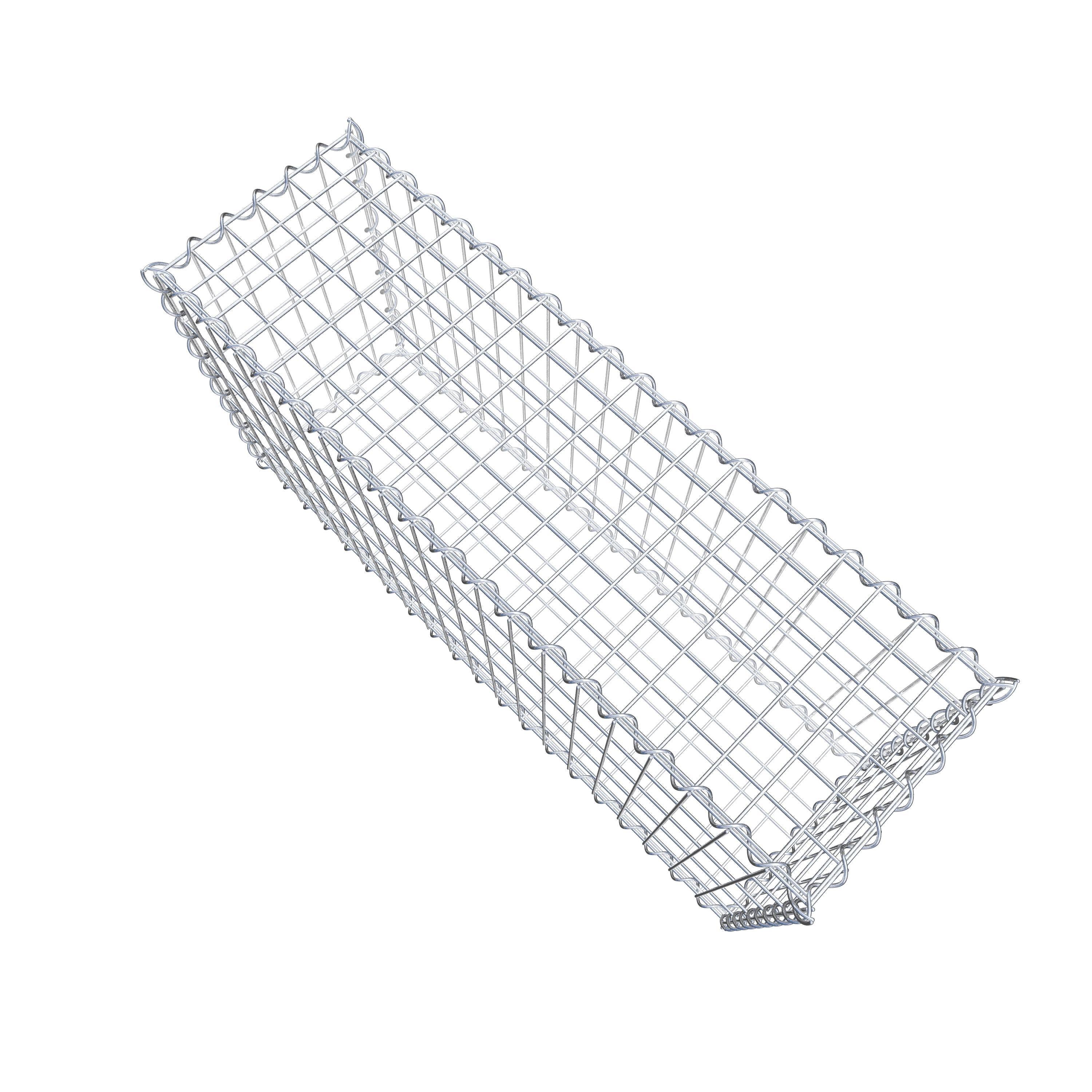 Schanskorf 100 cm x 50 cm x 30 cm (L x H x D), maaswijdte 5 cm x 10 cm, spiraal