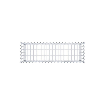 Schanskorf 100 cm x 50 cm x 30 cm (L x H x D), maaswijdte 5 cm x 10 cm, spiraal