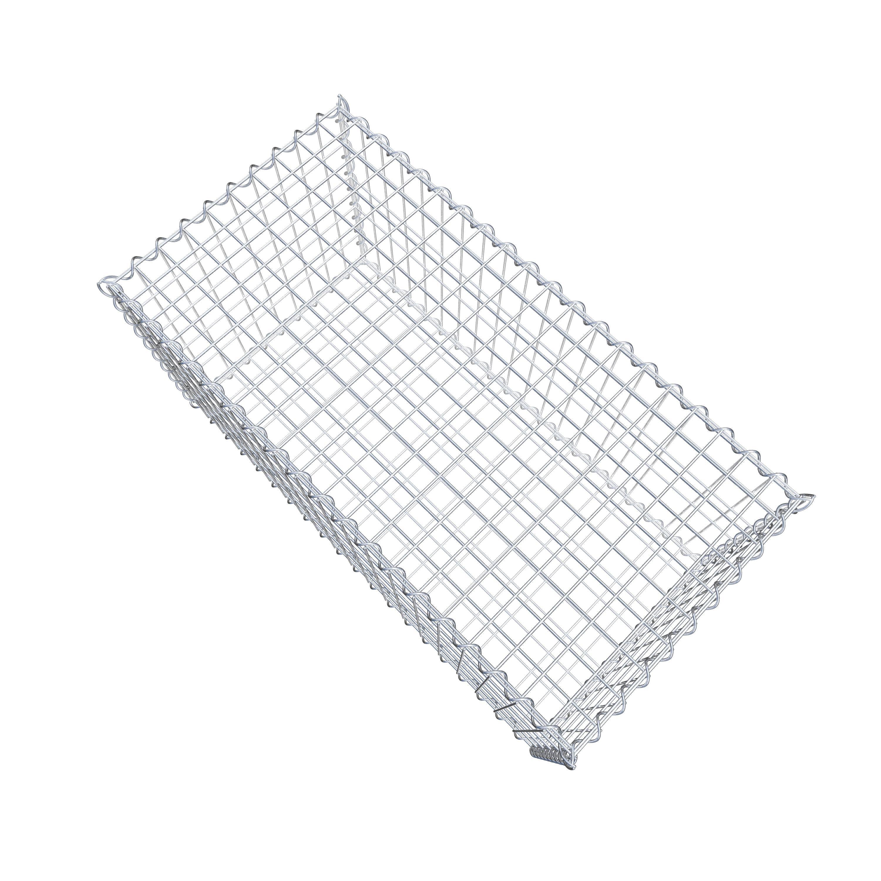 Gabion 100 cm x 50 cm x 50 cm (L x H x D), maskstorlek 5 cm x 10 cm, spiral