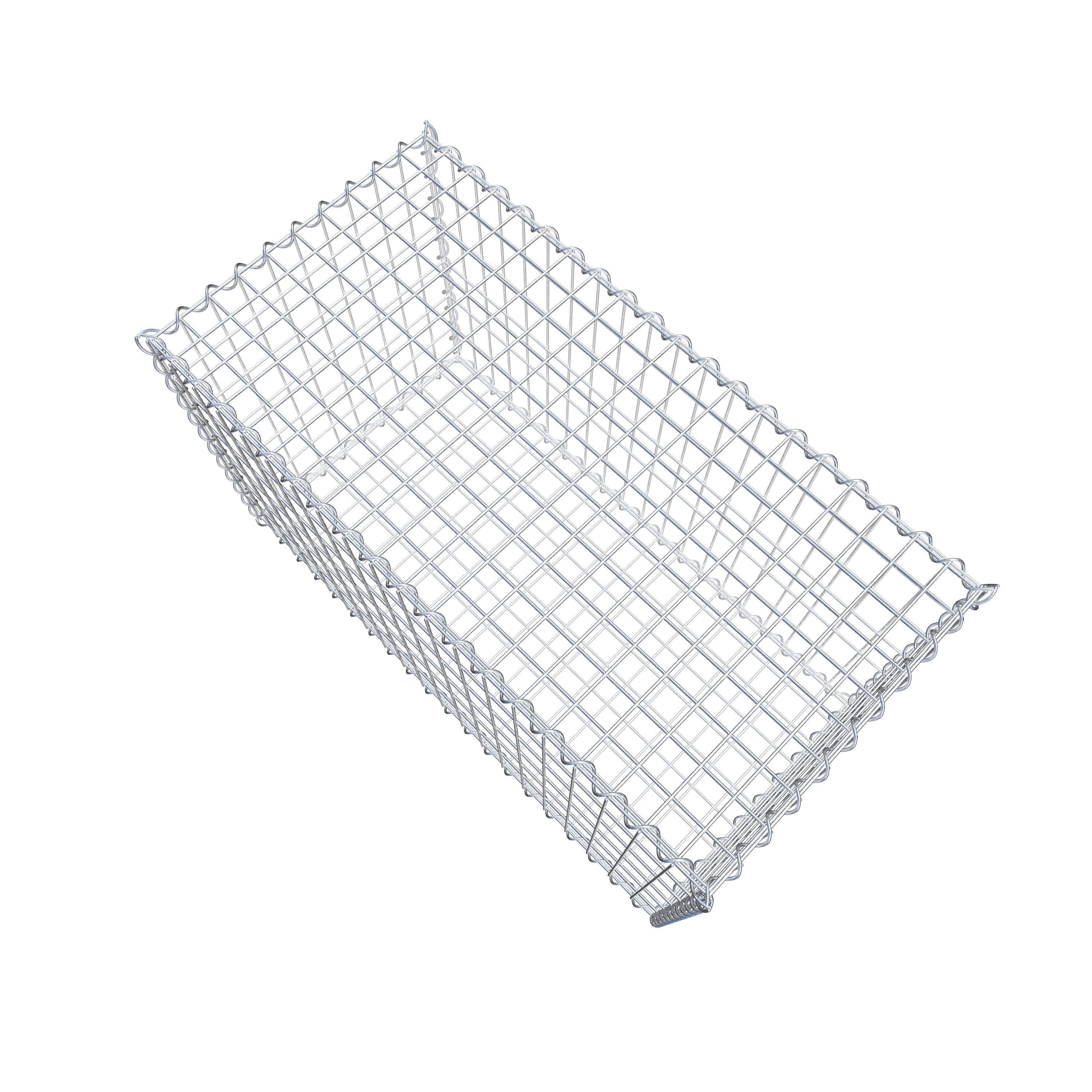 Gabion 100 cm x 60 cm x 50 cm (L x H x D), mesh size 5 cm x 10 cm, spiral