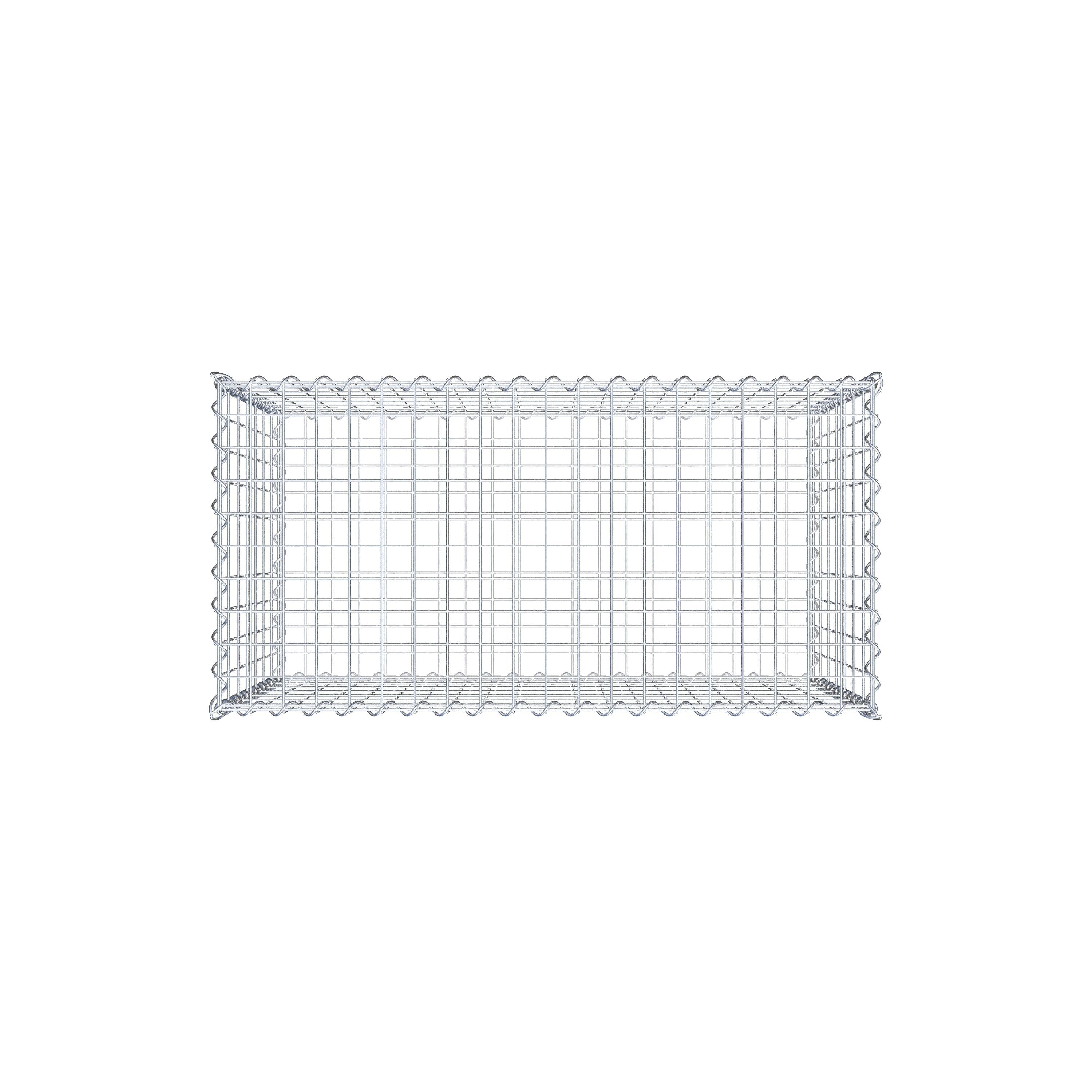 Gabion 100 cm x 70 cm x 50 cm (L x H x D), maskstorlek 5 cm x 10 cm, spiral