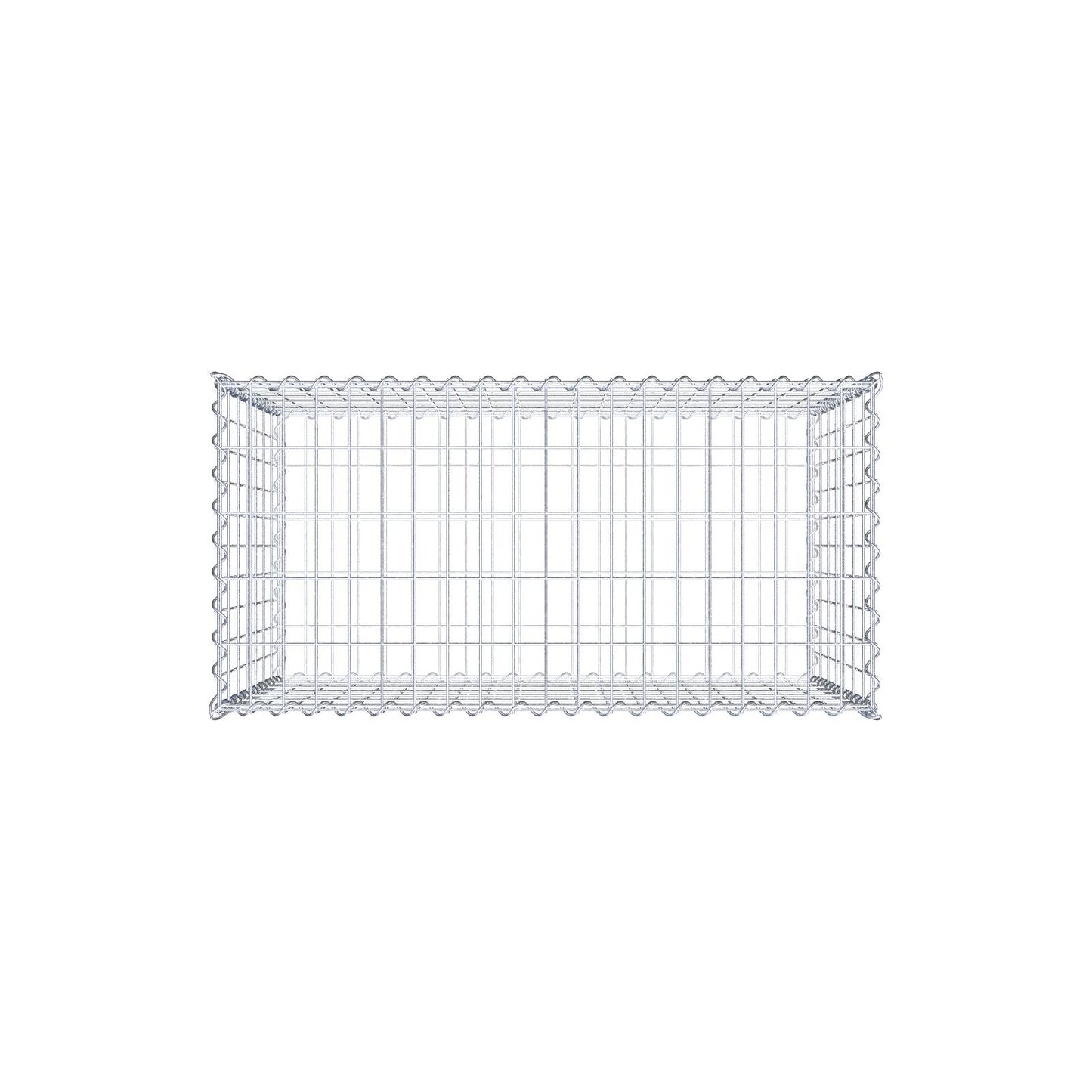 Gabione 100 cm x 70 cm x 50 cm (L x H x T), Maschenweite 5 cm x 10 cm, Spirale