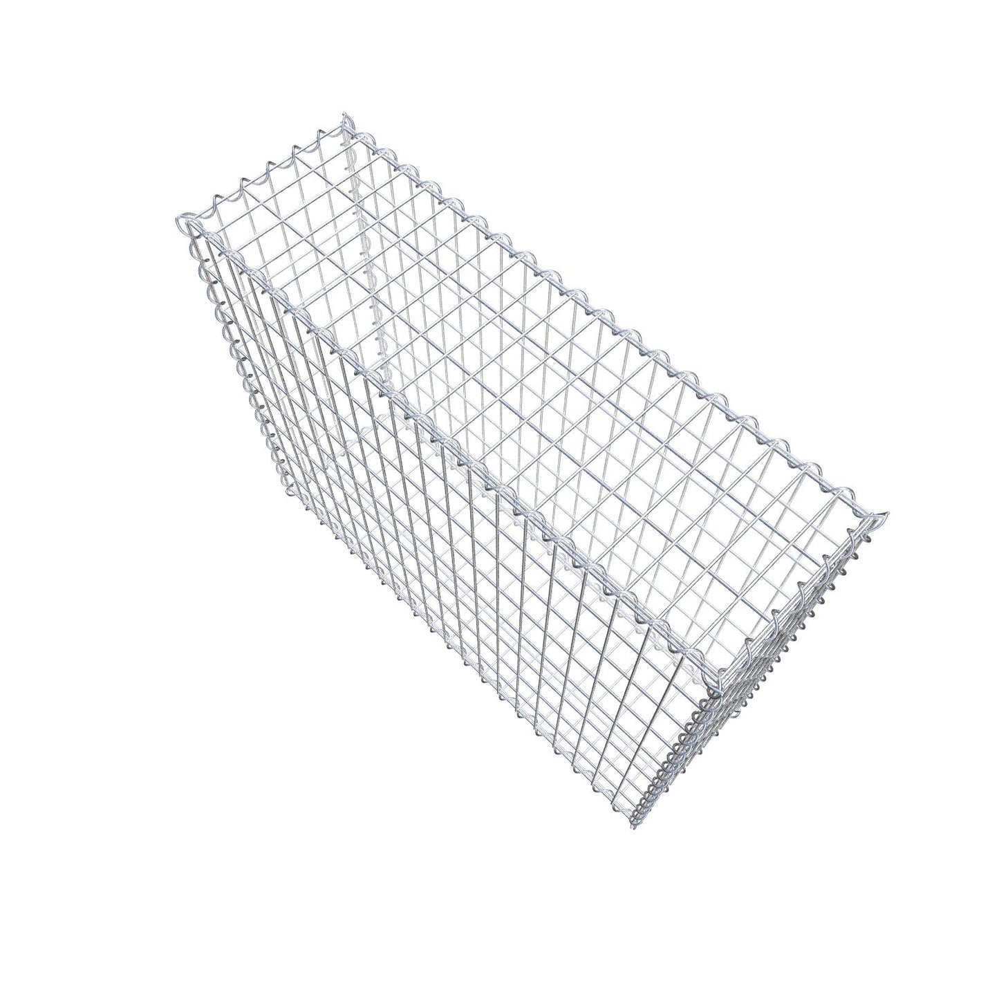 Schanskorf 100 cm x 80 cm x 30 cm (L x H x D), maaswijdte 5 cm x 10 cm, spiraal