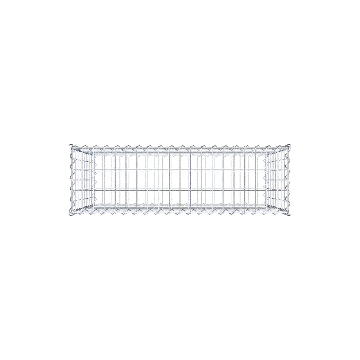 Schanskorf 100 cm x 80 cm x 30 cm (L x H x D), maaswijdte 5 cm x 10 cm, spiraal