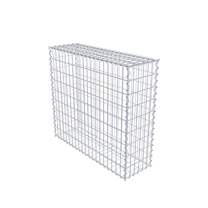 Gabion 100 cm x 90 cm x 30 cm (L x H x D), maskstorlek 5 cm x 10 cm, spiral