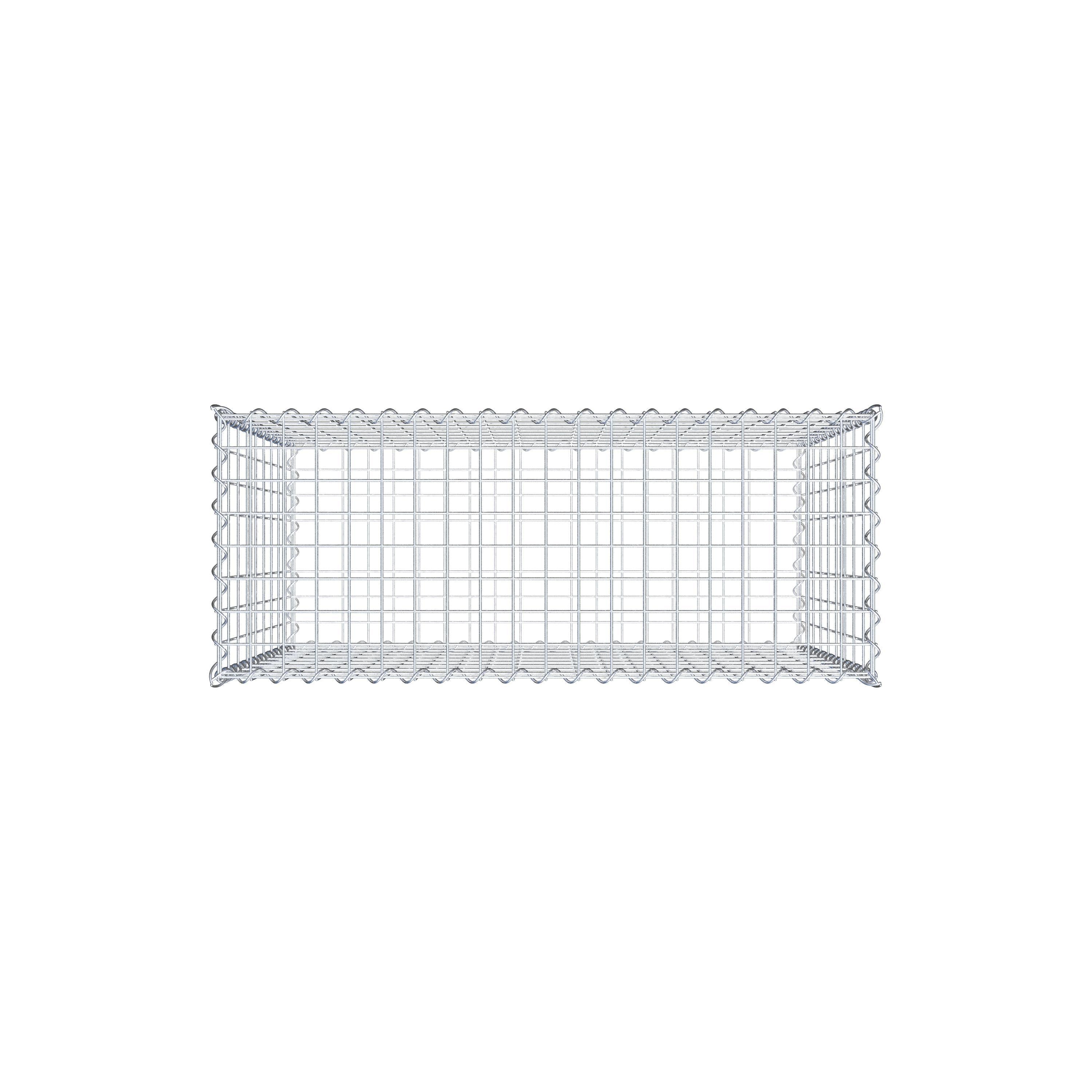 Gabion 100 cm x 90 cm x 40 cm (L x H x D), maskstorlek 5 cm x 10 cm, spiral