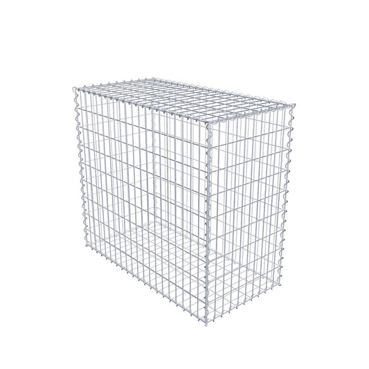 Gabion 100 cm x 90 cm x 50 cm (L x H x D), maskestørrelse 5 cm x 10 cm, spiral