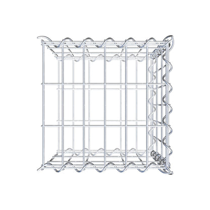 Gabião tipo 2 30 cm x 30 cm x 30 cm (C x A x P), malhagem 5 cm x 10 cm, espiral