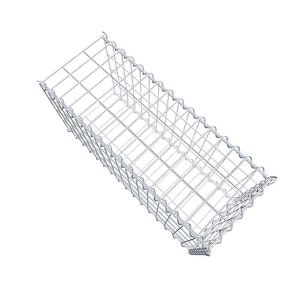 Gabião tipo 2 80 cm x 40 cm x 30 cm (C x A x P), malhagem 5 cm x 10 cm, espiral
