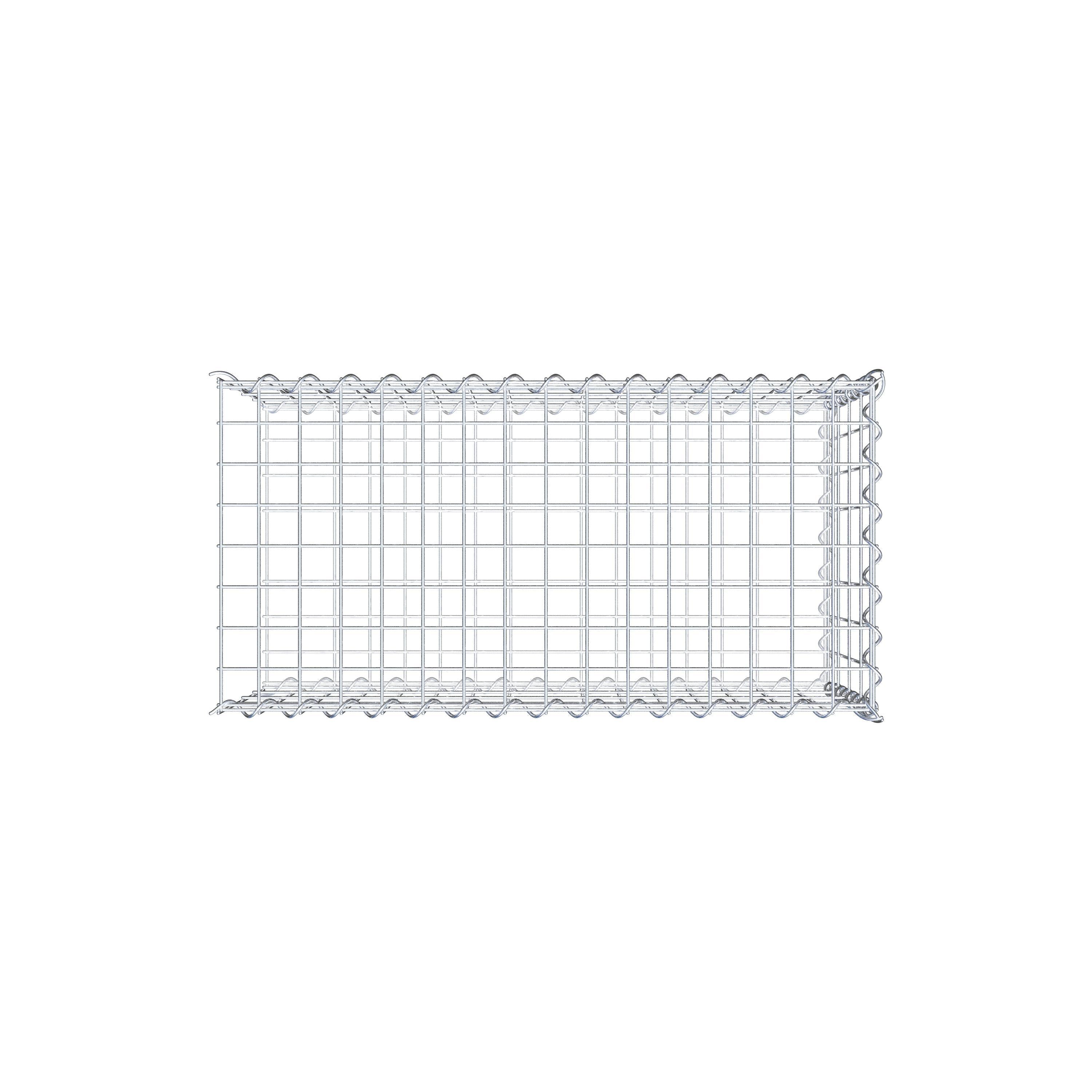 Mounted gabion type 2 80 cm x 40 cm x 40 cm (L x H x D), mesh size 5 cm x 10 cm, spiral