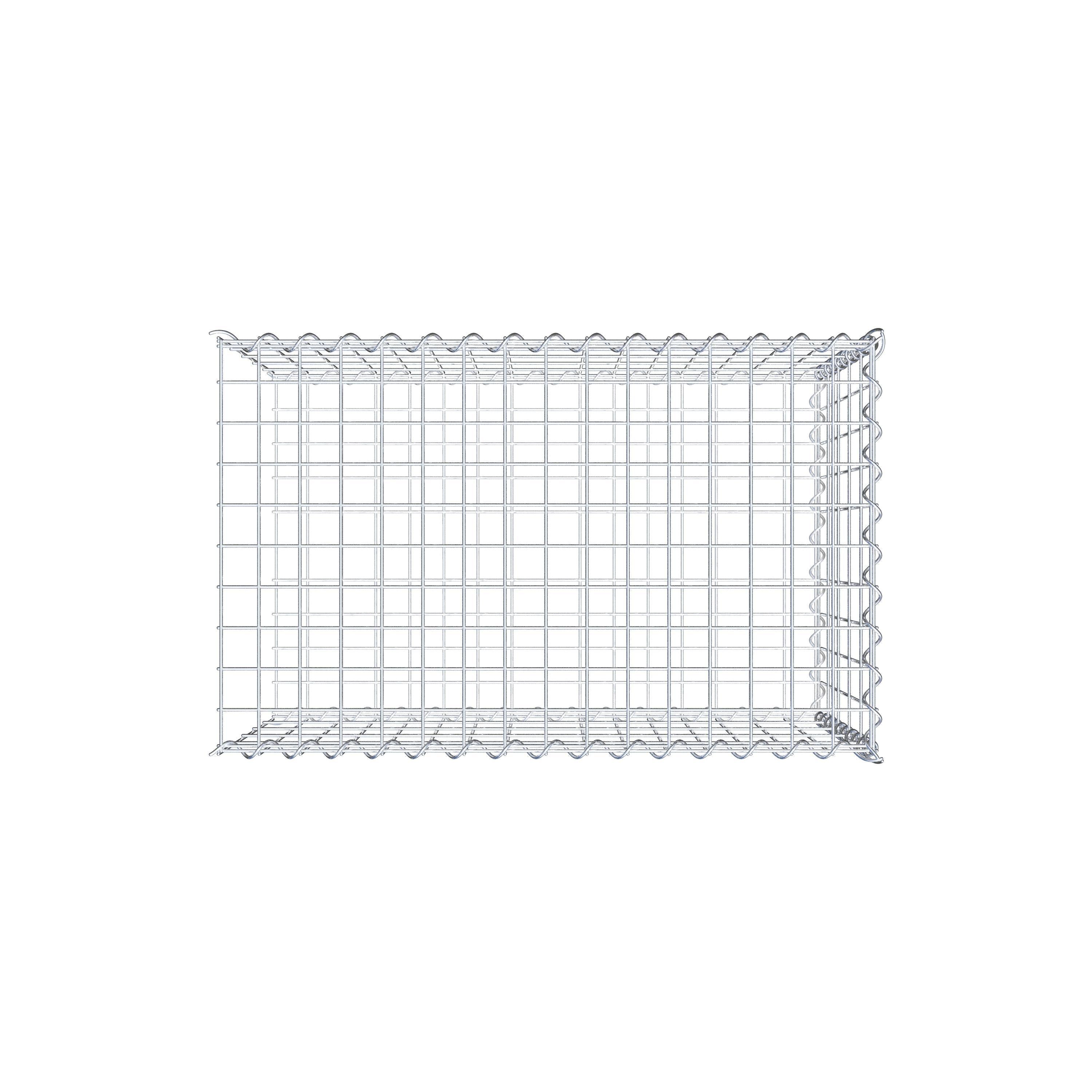 Opvokset gabion type 2 80 cm x 50 cm x 50 cm (L x H x D), maskestørrelse 5 cm x 10 cm, spiral