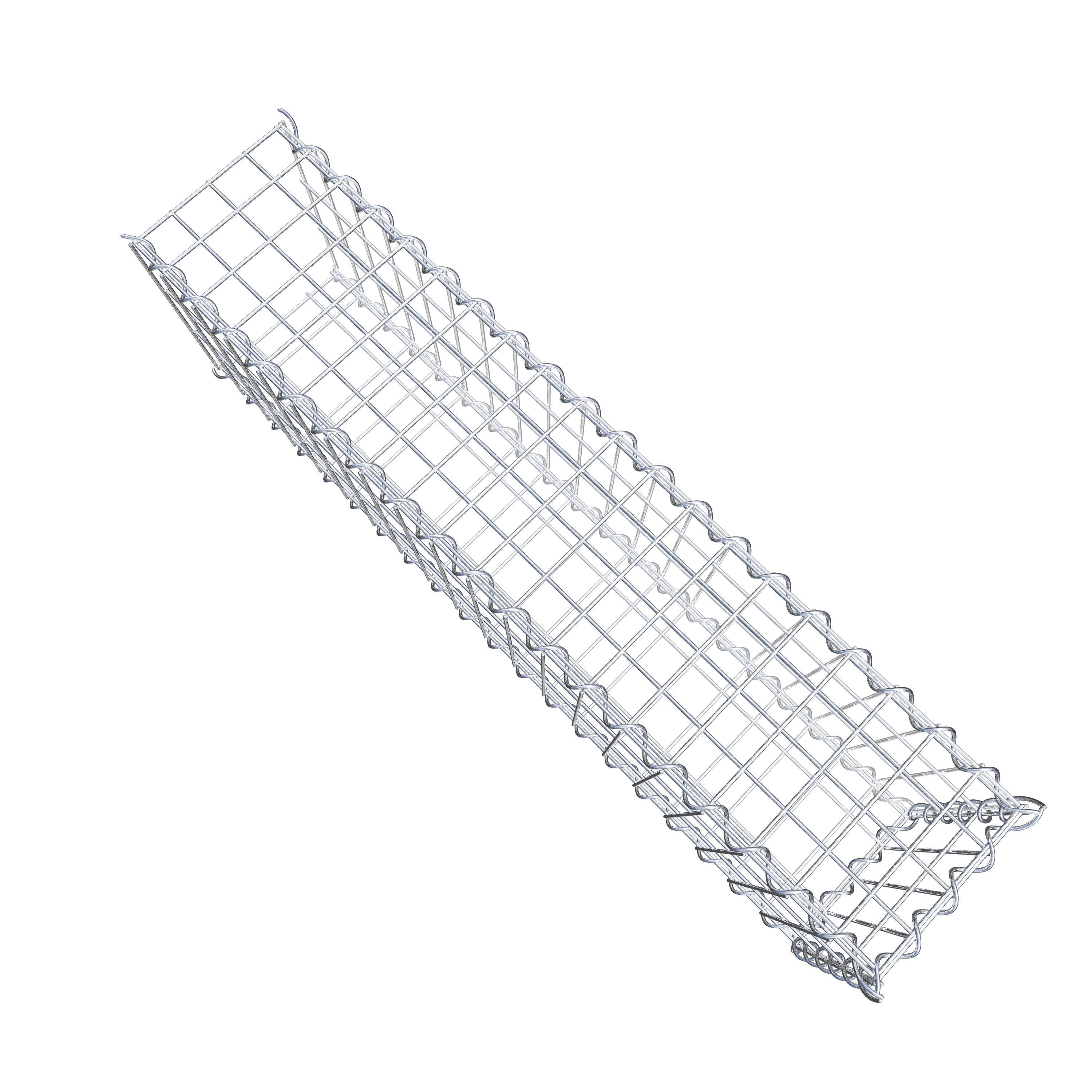 Påväxt gabion typ 2 100 cm x 30 cm x 20 cm (L x H x D), maskstorlek 5 cm x 10 cm, spiral