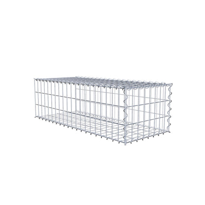 Opvokset gabion type 2 100 cm x 30 cm x 40 cm (L x H x D), maskestørrelse 5 cm x 10 cm, spiral