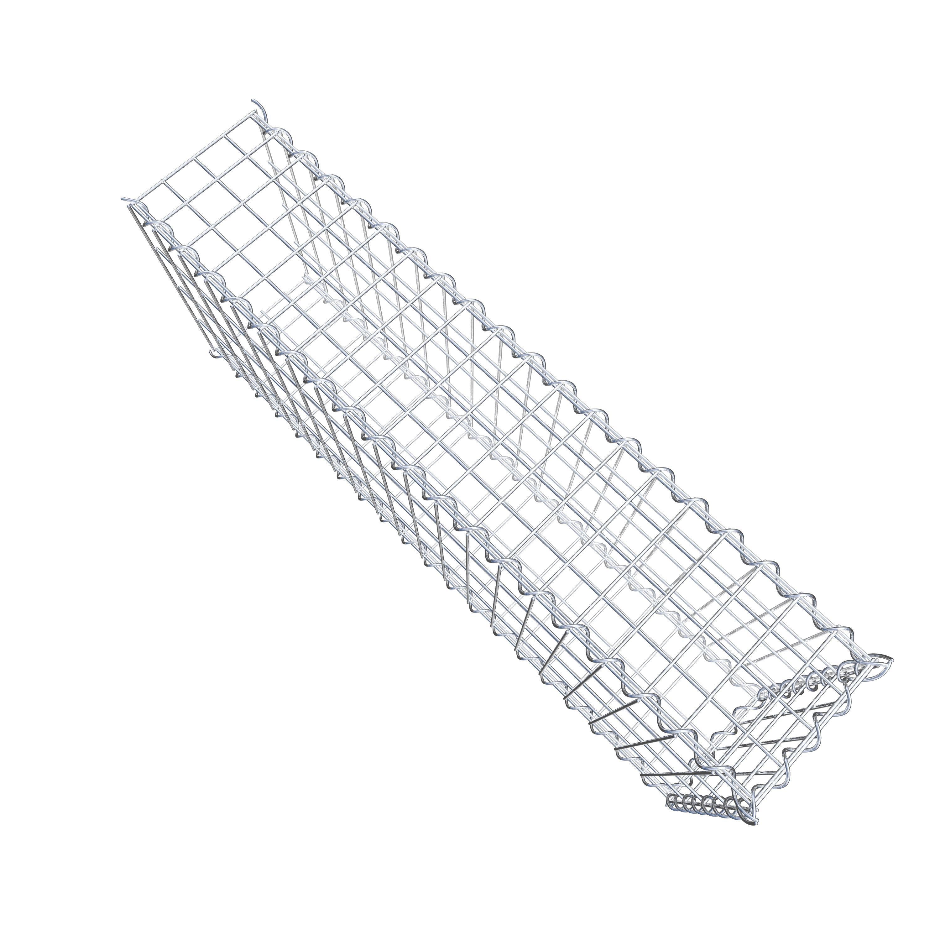 Gabião tipo 2 100 cm x 40 cm x 20 cm (C x A x P), malhagem 5 cm x 10 cm, espiral