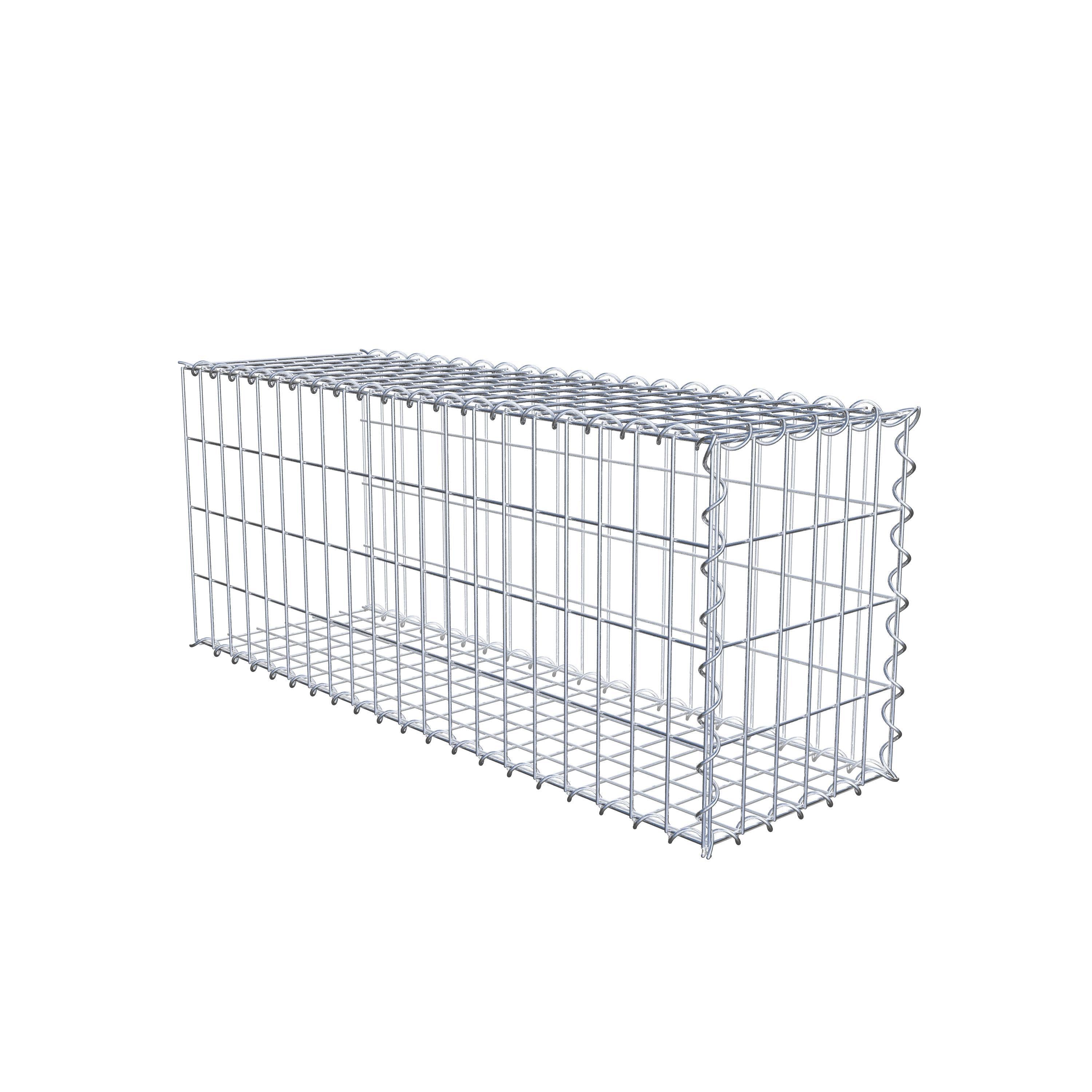 Påväxt gabion typ 2 100 cm x 40 cm x 30 cm (L x H x D), maskstorlek 5 cm x 10 cm, spiral