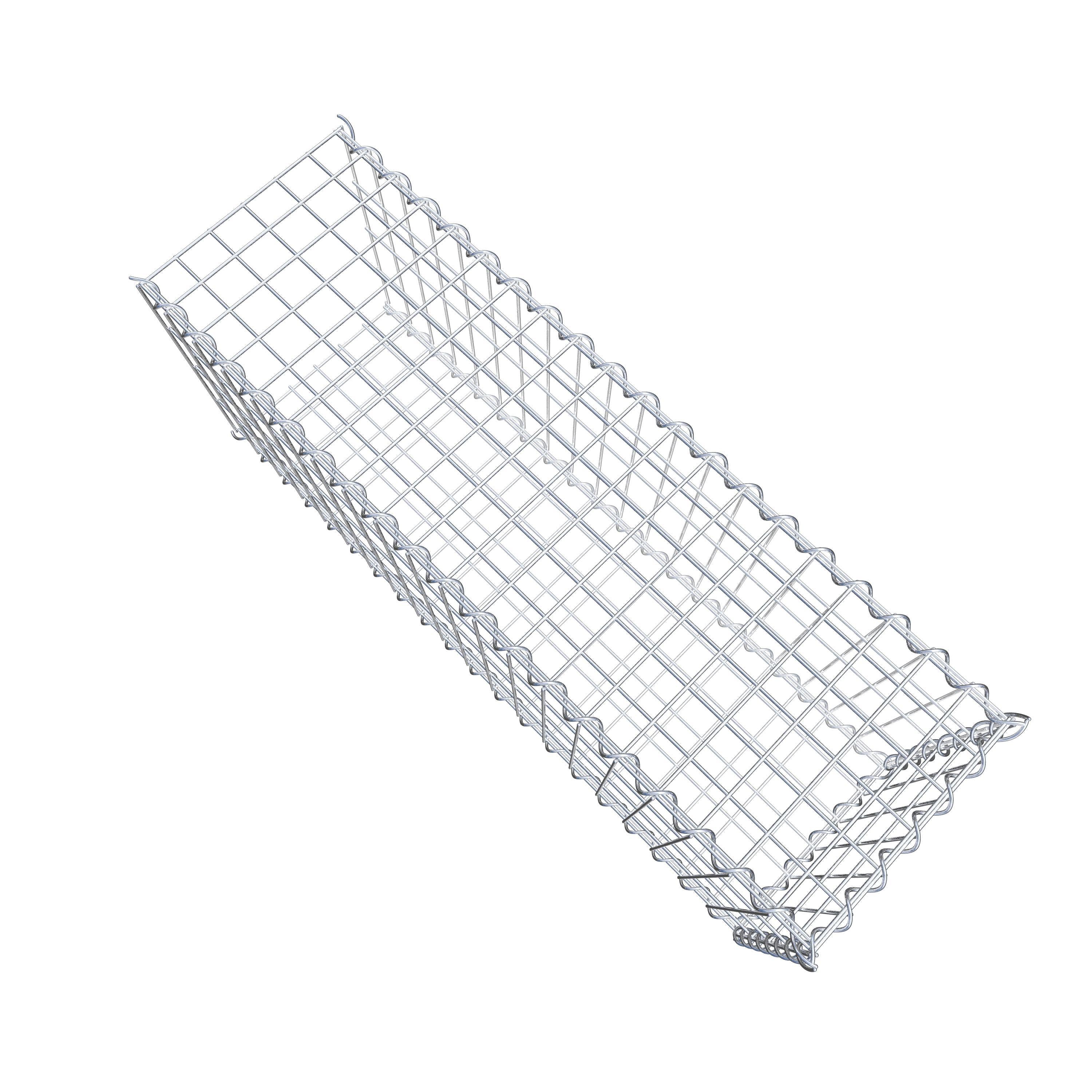 Påväxt gabion typ 2 100 cm x 40 cm x 30 cm (L x H x D), maskstorlek 5 cm x 10 cm, spiral