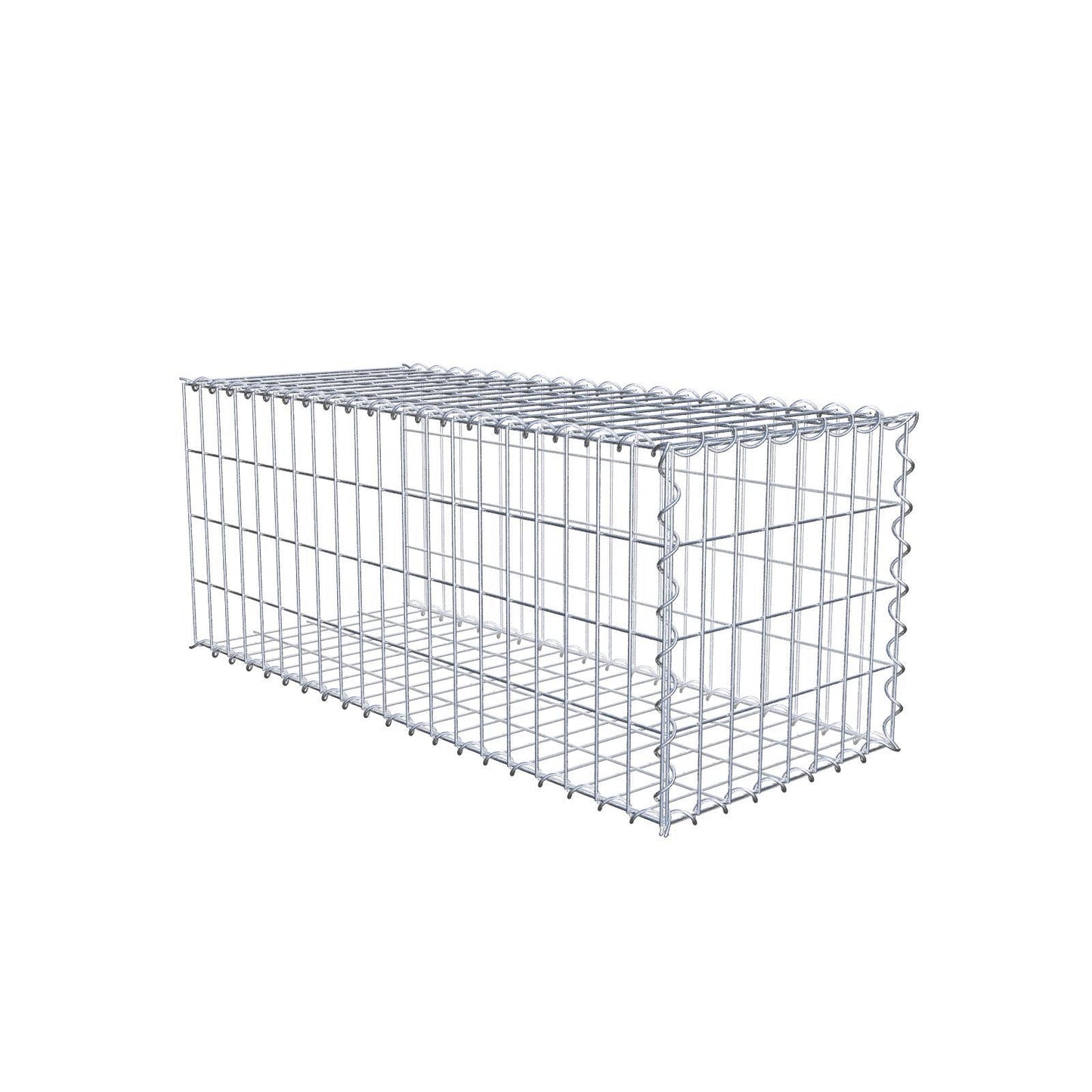 Gabião tipo 2 100 cm x 40 cm x 40 cm (C x A x P), malhagem 5 cm x 10 cm, espiral