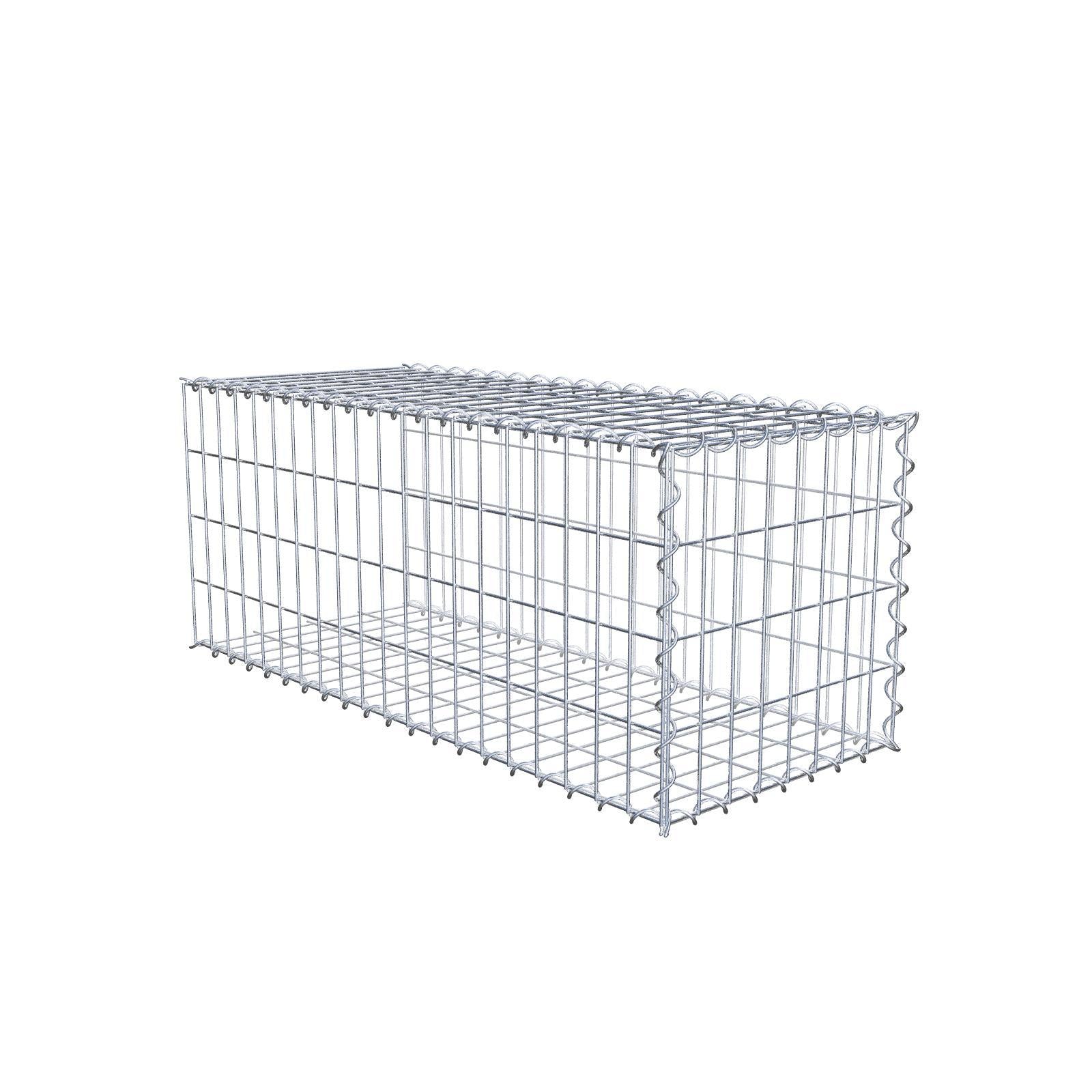 Gabbione aggiuntivo tipo 2 100 cm x 40 cm x 40 cm (L x H x P), dimensione maglia 5 cm x 10 cm, a spirale