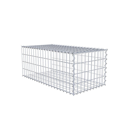 Extra gabion typ 2 100 cm x 40 cm x 50 cm (L x H x D), maskstorlek 5 cm x 10 cm, spiral