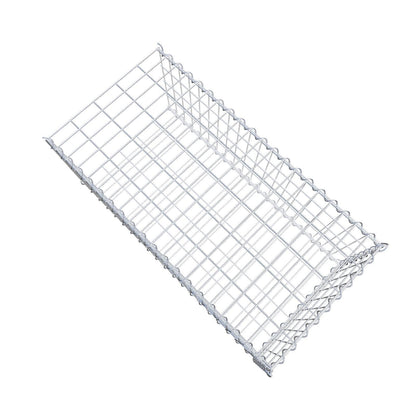 Extra gabion typ 2 100 cm x 40 cm x 50 cm (L x H x D), maskstorlek 5 cm x 10 cm, spiral