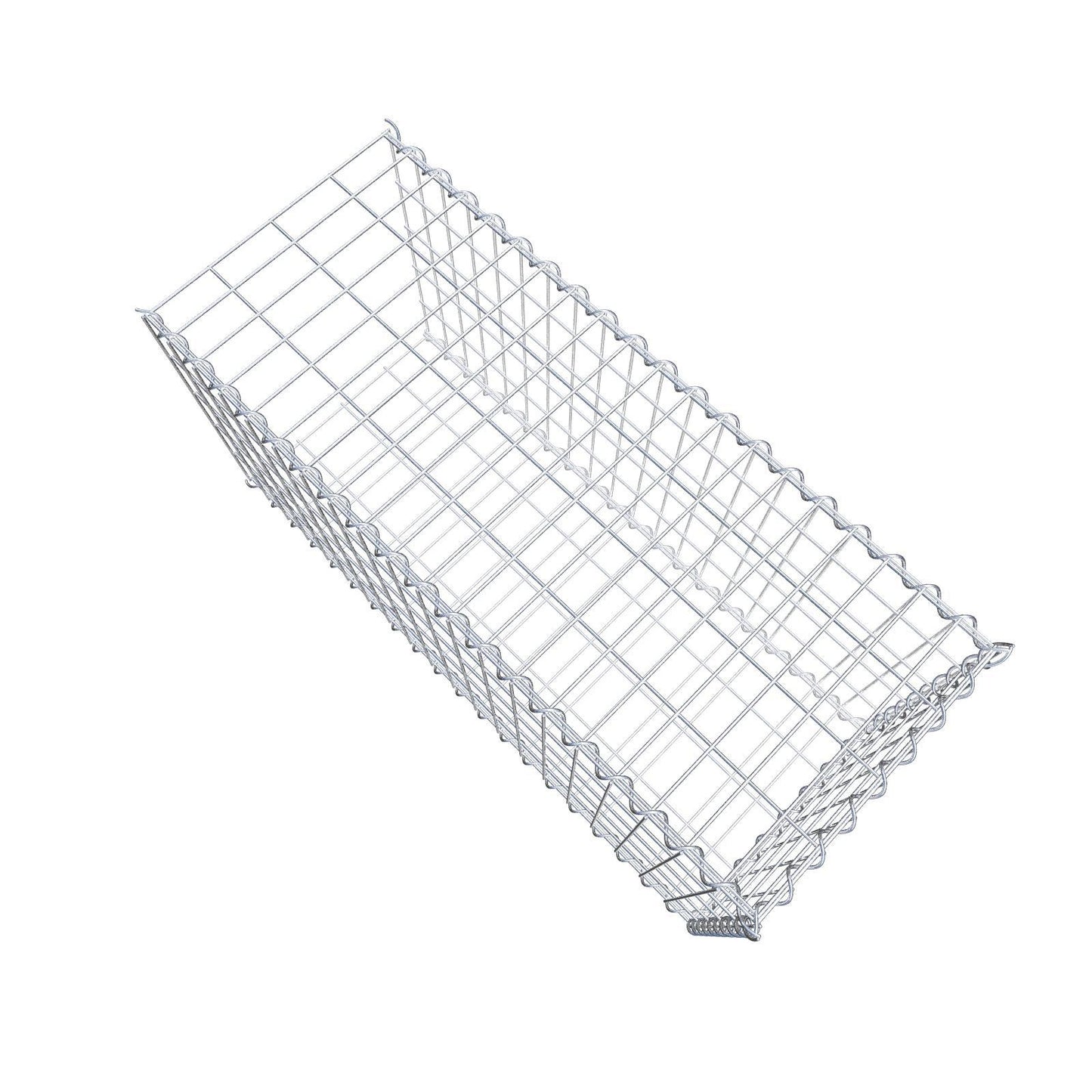 Grown-on gabion type 2 100 cm x 50 cm x 40 cm (L x H x D), mesh size 5 cm x 10 cm, spiral