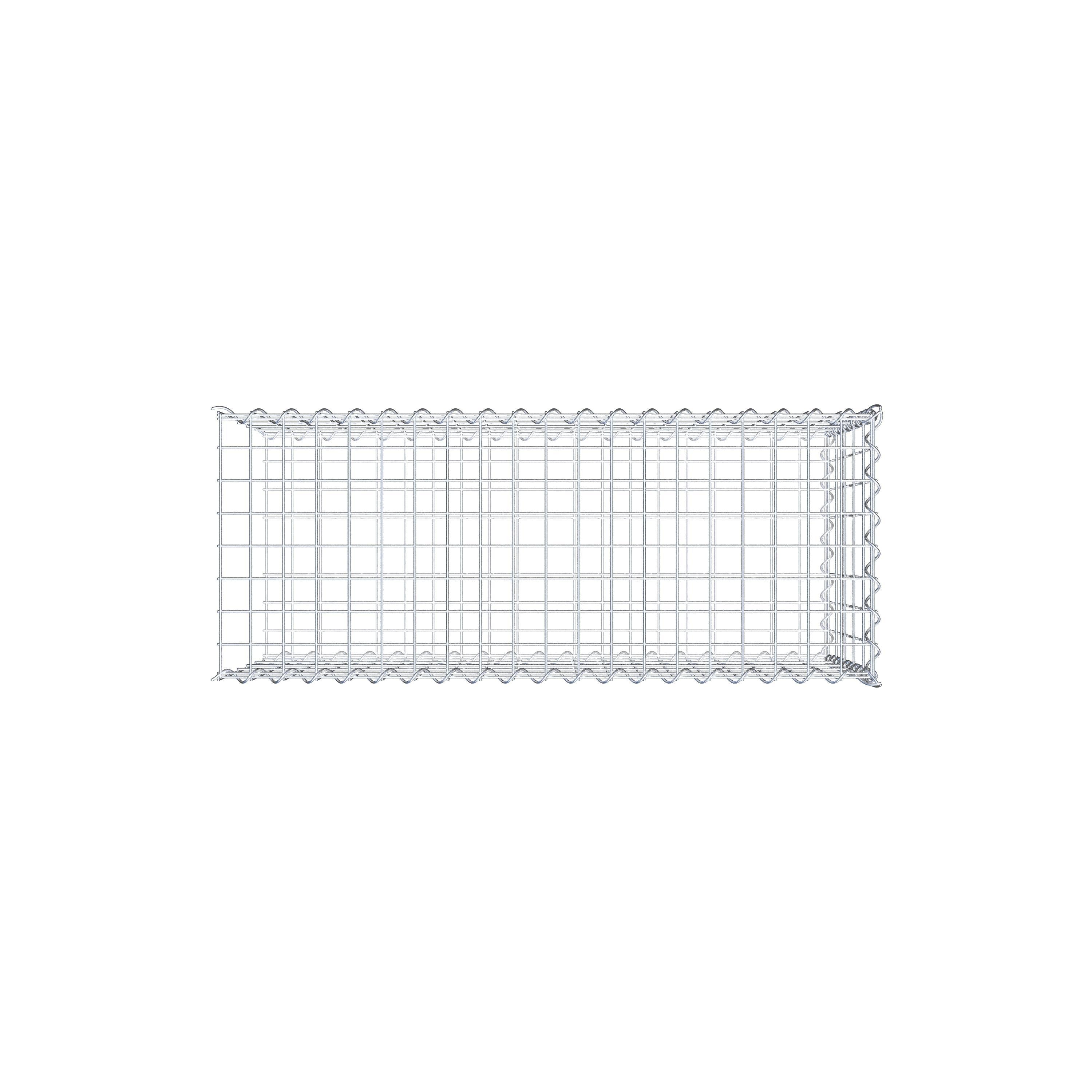 Grown-on gabion type 2 100 cm x 50 cm x 40 cm (L x H x D), mesh size 5 cm x 10 cm, spiral