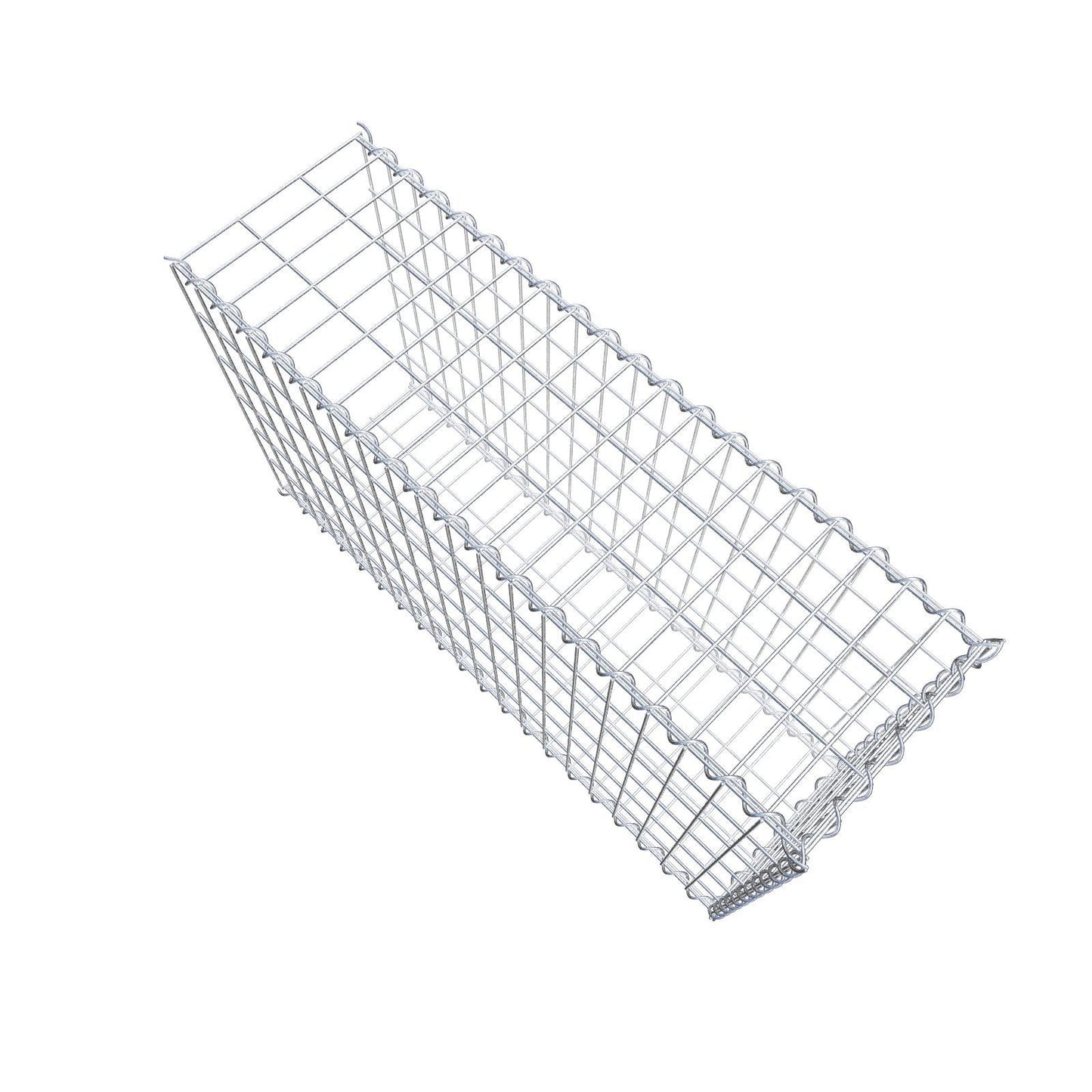 Grown-on gabion type 2 100 cm x 60 cm x 30 cm (L x H x D), mesh size 5 cm x 10 cm, spiral