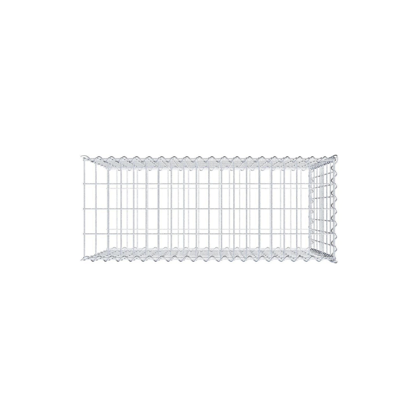 Extra gabion typ 2 100 cm x 70 cm x 40 cm (L x H x D), maskstorlek 5 cm x 10 cm, spiral