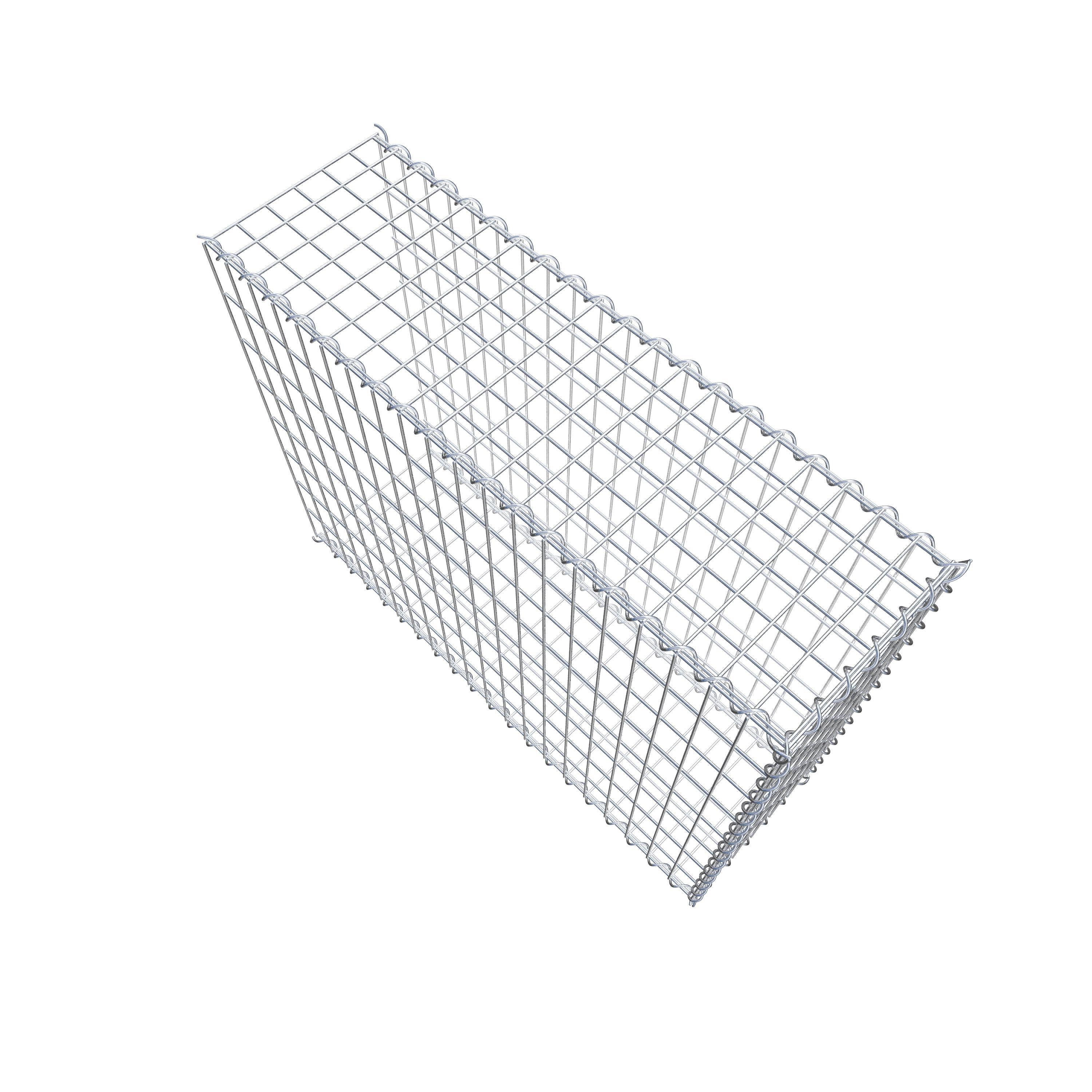 Grown-on gabion type 2 100 cm x 80 cm x 30 cm (L x H x D), mesh size 5 cm x 10 cm, spiral