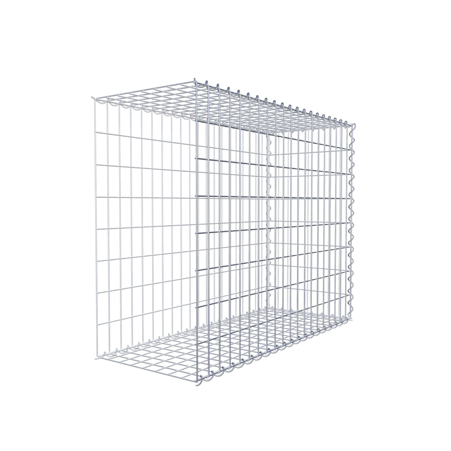 Gabião tipo 2 100 cm x 80 cm x 40 cm (C x A x P), malhagem 5 cm x 10 cm, espiral