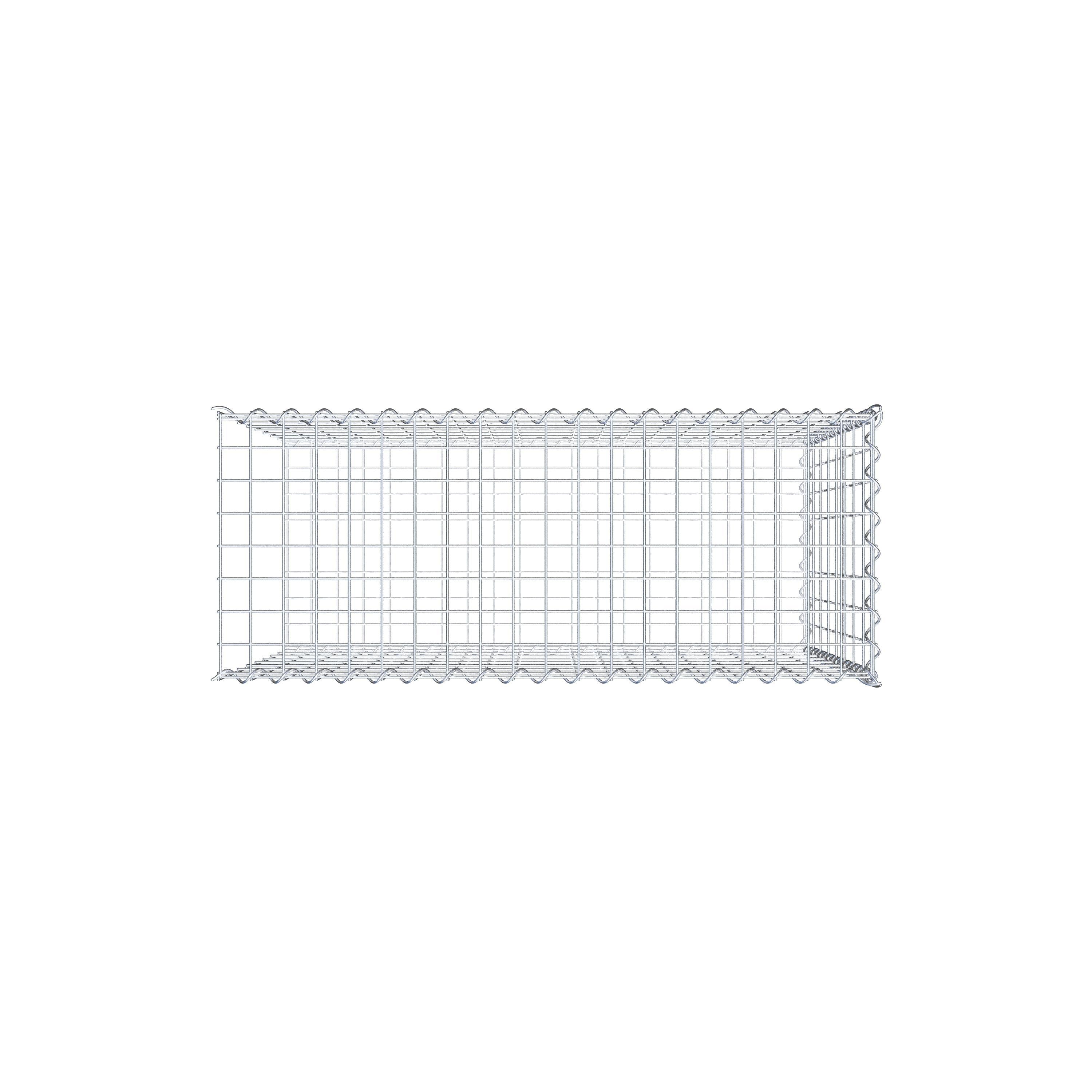 Add-on schanskorf type 2 100 cm x 80 cm x 40 cm (L x H x D), maaswijdte 5 cm x 10 cm, spiraalvormig