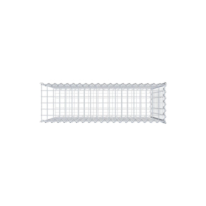 Aangegroeide schanskorf type 2 100 cm x 90 cm x 30 cm (L x H x D), maaswijdte 5 cm x 10 cm, spiraal