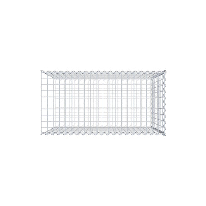 Extra gabion typ 2 100 cm x 90 cm x 50 cm (L x H x D), maskstorlek 5 cm x 10 cm, spiral