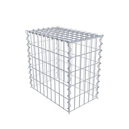 Gavión adulto tipo 3 50 cm x 50 cm x 30 cm (largo x alto x profundidad), tamaño de malla 5 cm x 10 cm, espiral