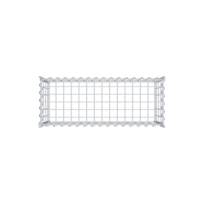 Gabion rapporté type 3 80 cm x 40 cm x 30 cm (L x H x P), mailles 5 cm x 10 cm, spirale