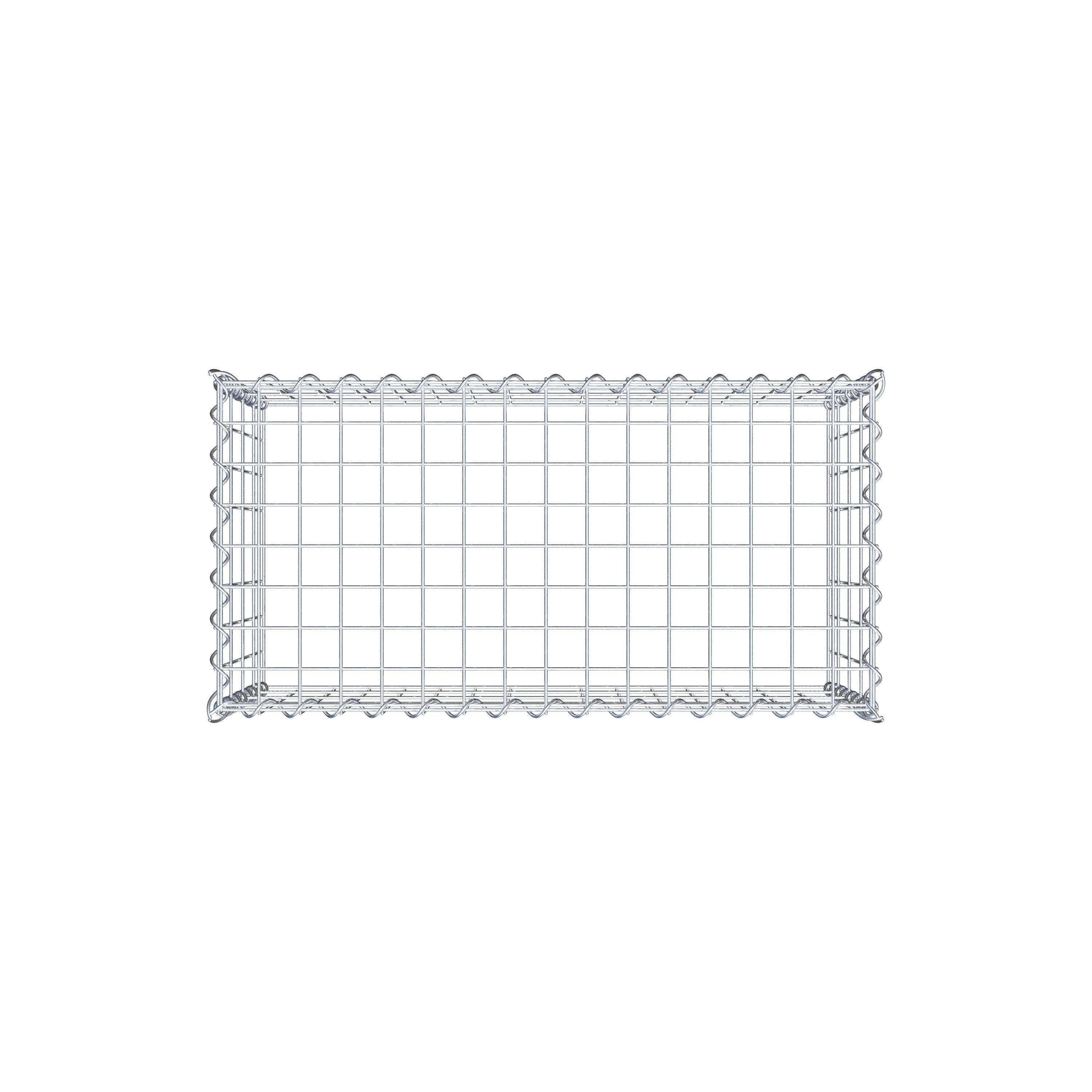 Grown-on gabion type 3 80 cm x 40 cm x 40 cm (L x H x D), mesh size 5 cm x 10 cm, spiral