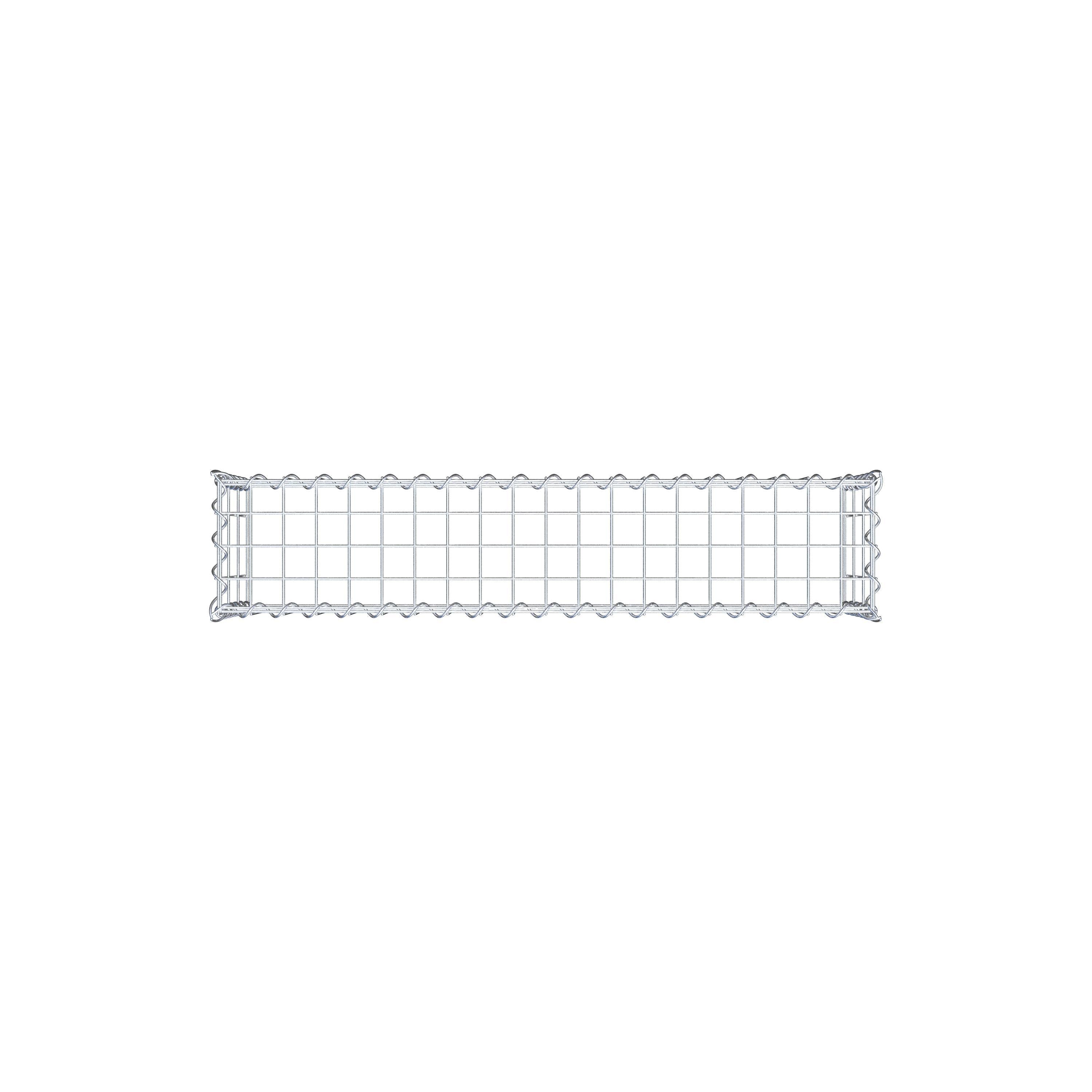 Gabião tipo 3 100 cm x 30 cm x 20 cm (C x A x P), malhagem 5 cm x 10 cm, espiral