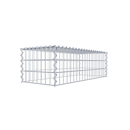 Gabbione aggiuntivo tipo 3 100 cm x 30 cm x 40 cm (L x A x P), maglia 5 cm x 10 cm, spirale