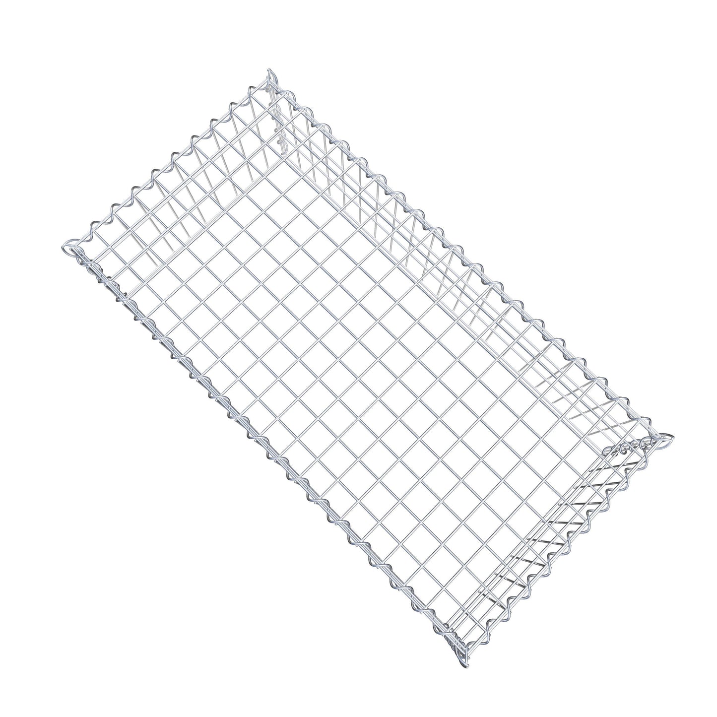 Opvokset gabion type 3 100 cm x 30 cm x 50 cm (L x H x D), maskestørrelse 5 cm x 10 cm, spiral