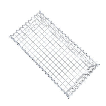 Opvokset gabion type 3 100 cm x 30 cm x 50 cm (L x H x D), maskestørrelse 5 cm x 10 cm, spiral
