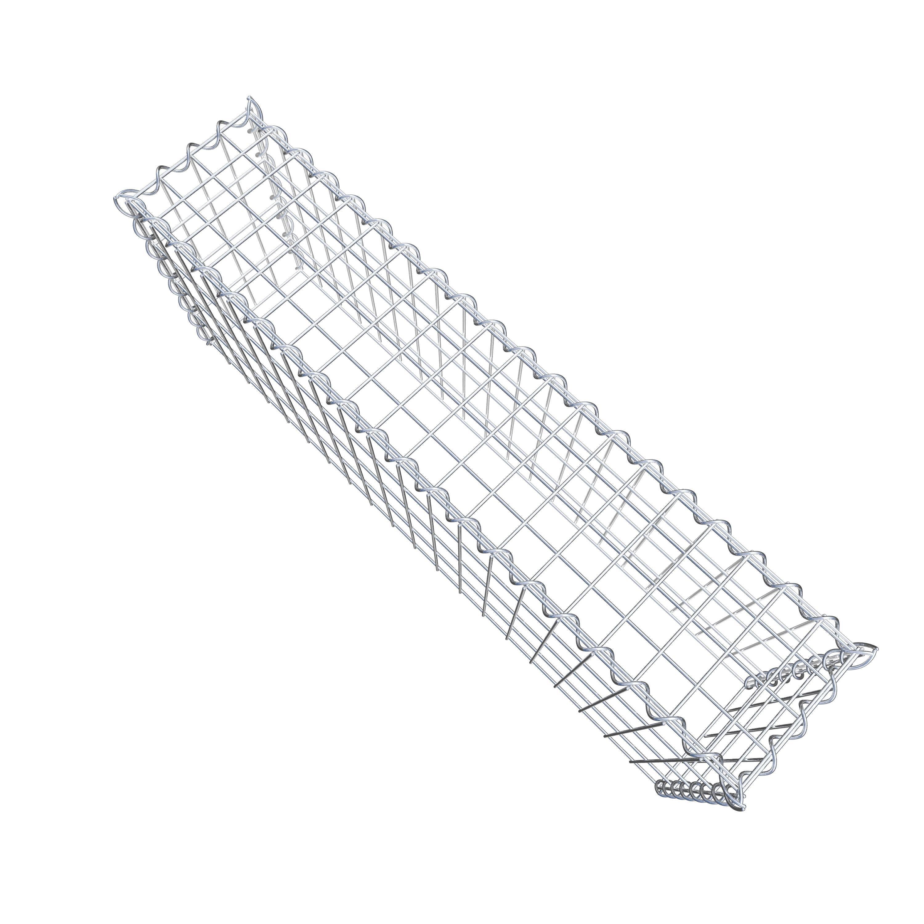 Gabião Tipo 3 100 cm x 40 cm x 20 cm (C x A x P), malhagem 5 cm x 10 cm, espiral