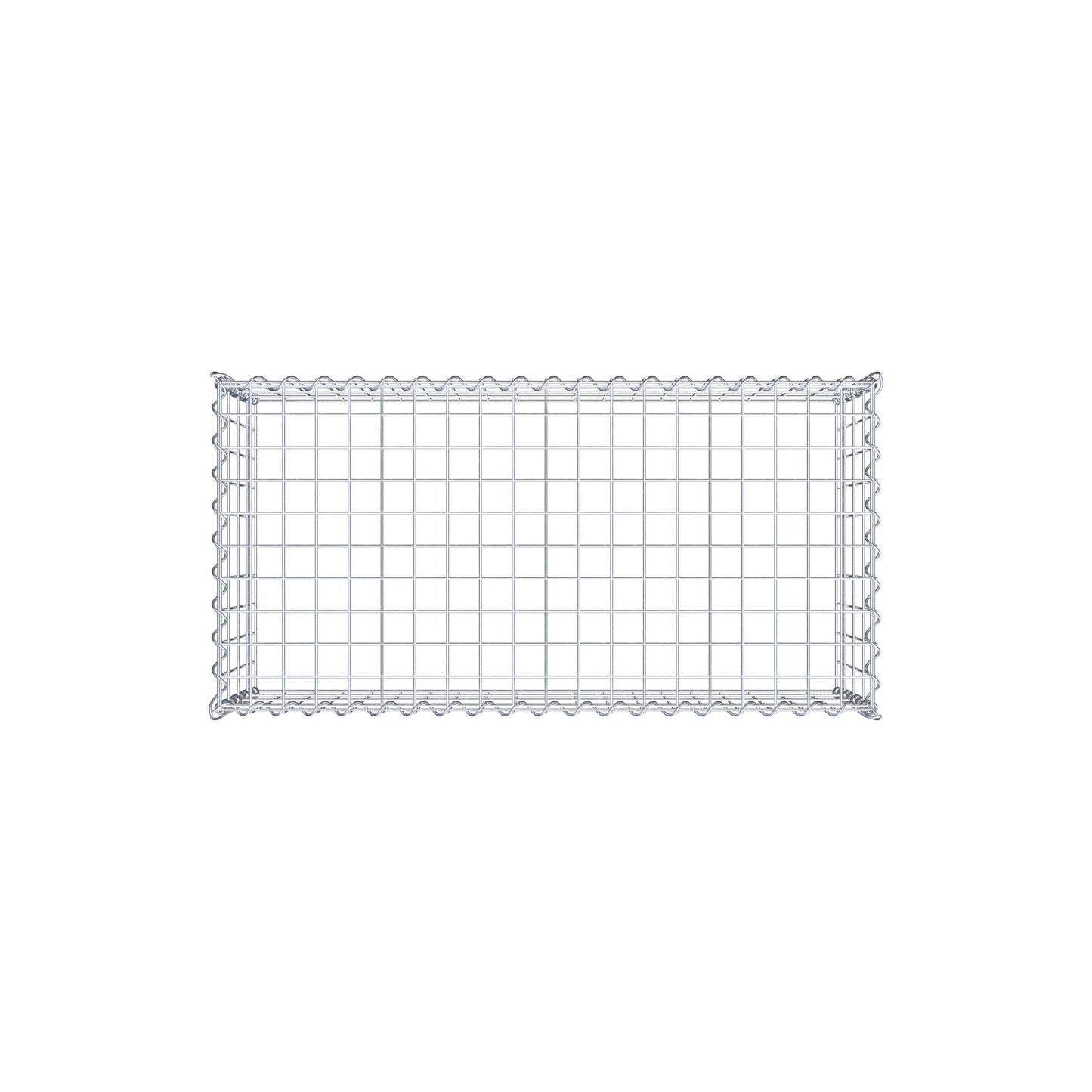 Opvokset gabion type 3 100 cm x 40 cm x 50 cm (L x H x D), maskestørrelse 5 cm x 10 cm, spiral