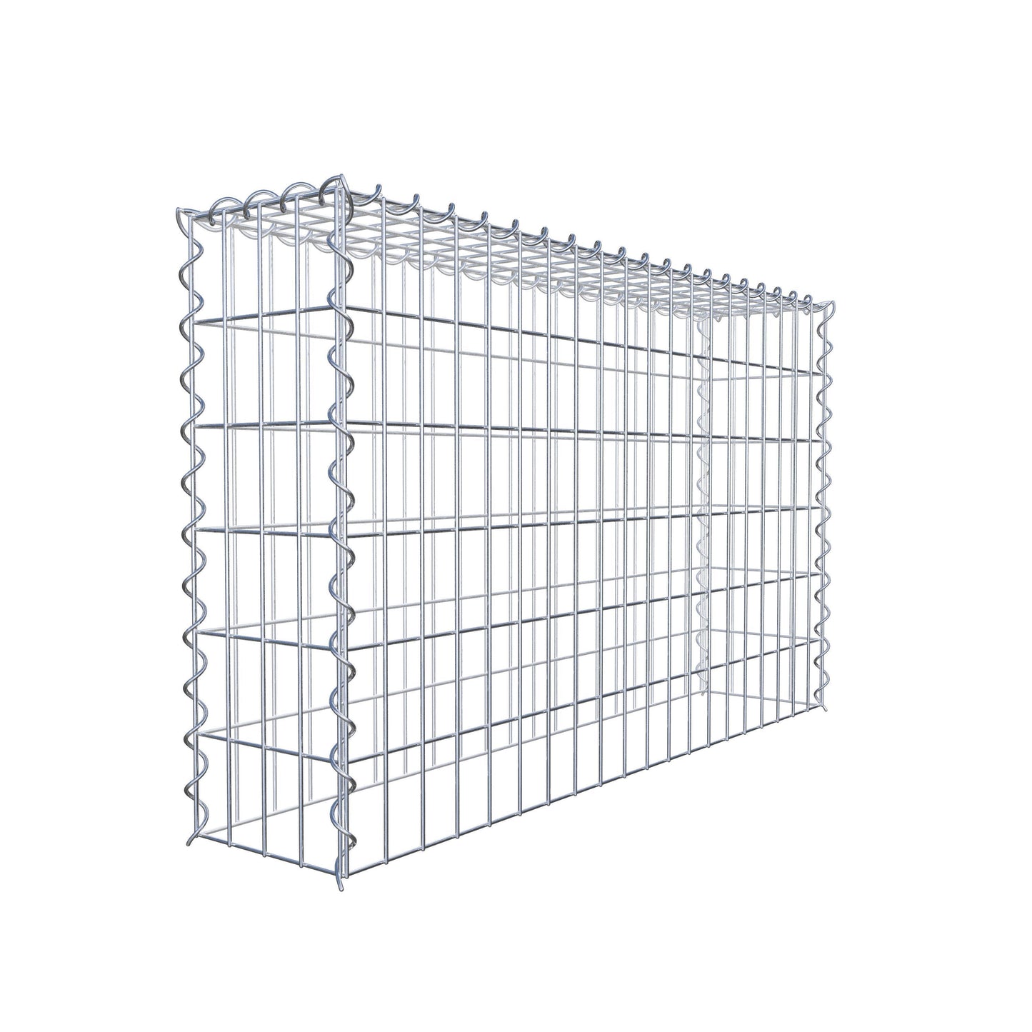 Gabion rapporté type 3 100 cm x 60 cm x 20 cm (L x H x P), mailles 5 cm x 10 cm, spirale