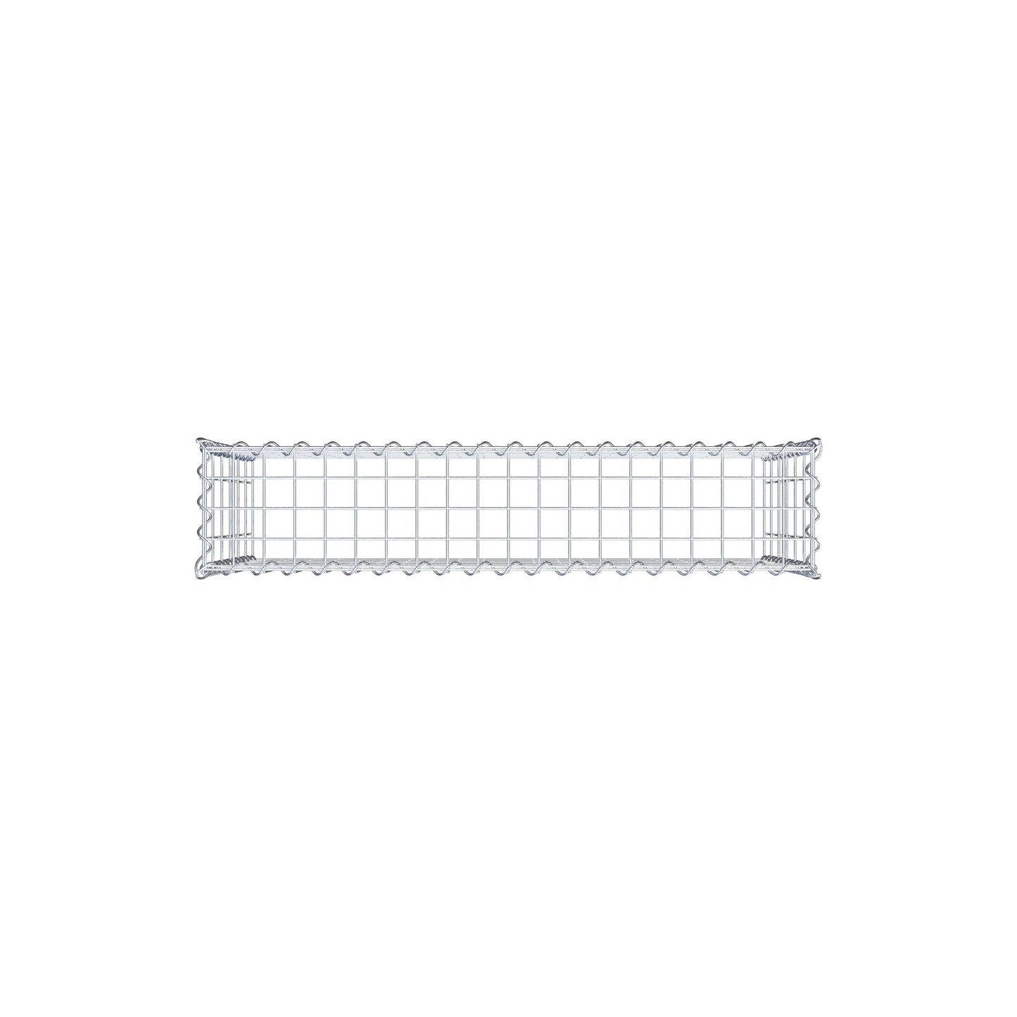 Gabion rapporté type 3 100 cm x 60 cm x 20 cm (L x H x P), mailles 5 cm x 10 cm, spirale