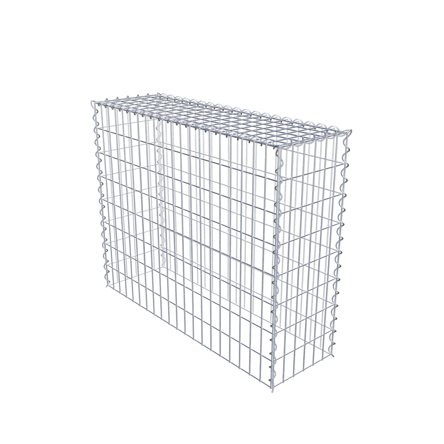 Aangegroeide schanskorf type 3 100 cm x 80 cm x 30 cm (L x H x D), maaswijdte 5 cm x 10 cm, spiraal