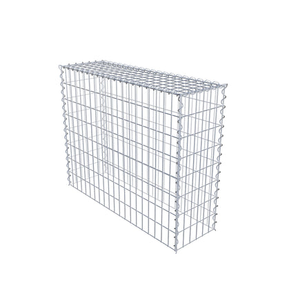 Aangegroeide schanskorf type 3 100 cm x 80 cm x 30 cm (L x H x D), maaswijdte 5 cm x 10 cm, spiraal