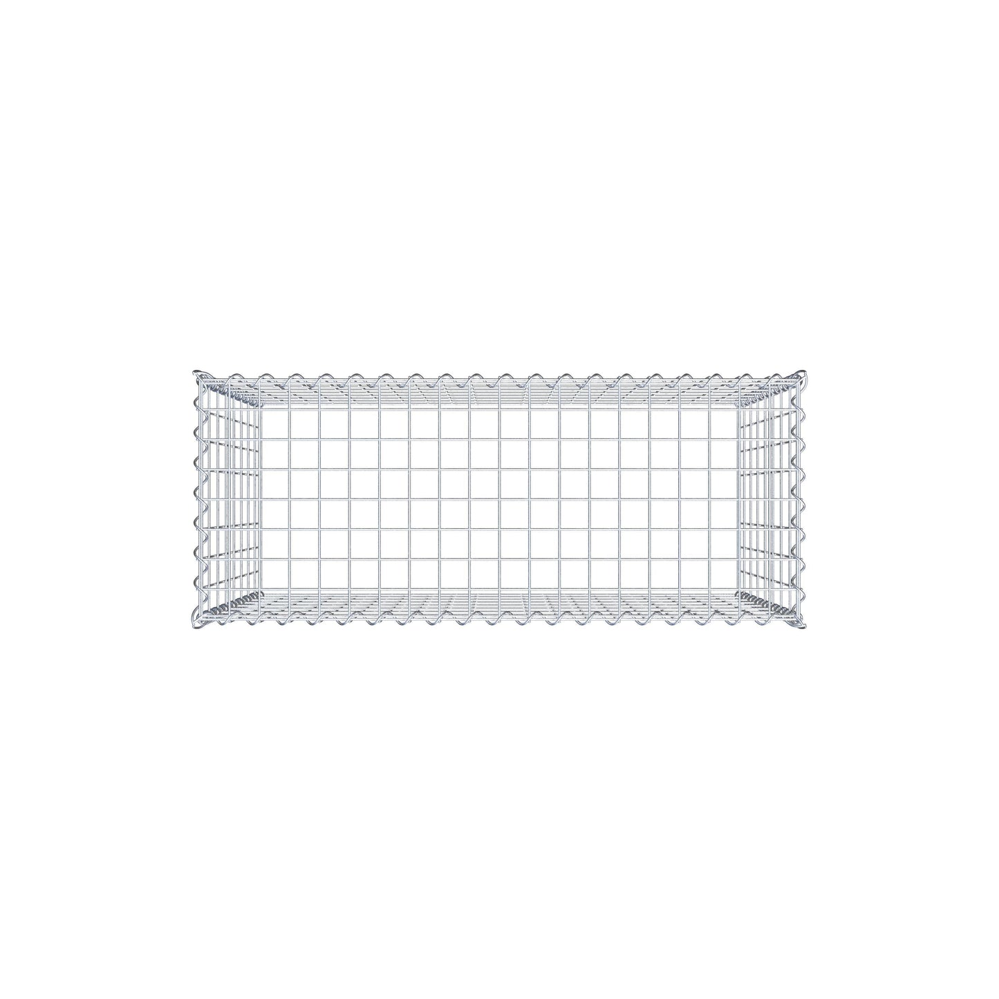Gabion rapporté type 3 100 cm x 80 cm x 40 cm (L x H x P), mailles 5 cm x 10 cm, spirale